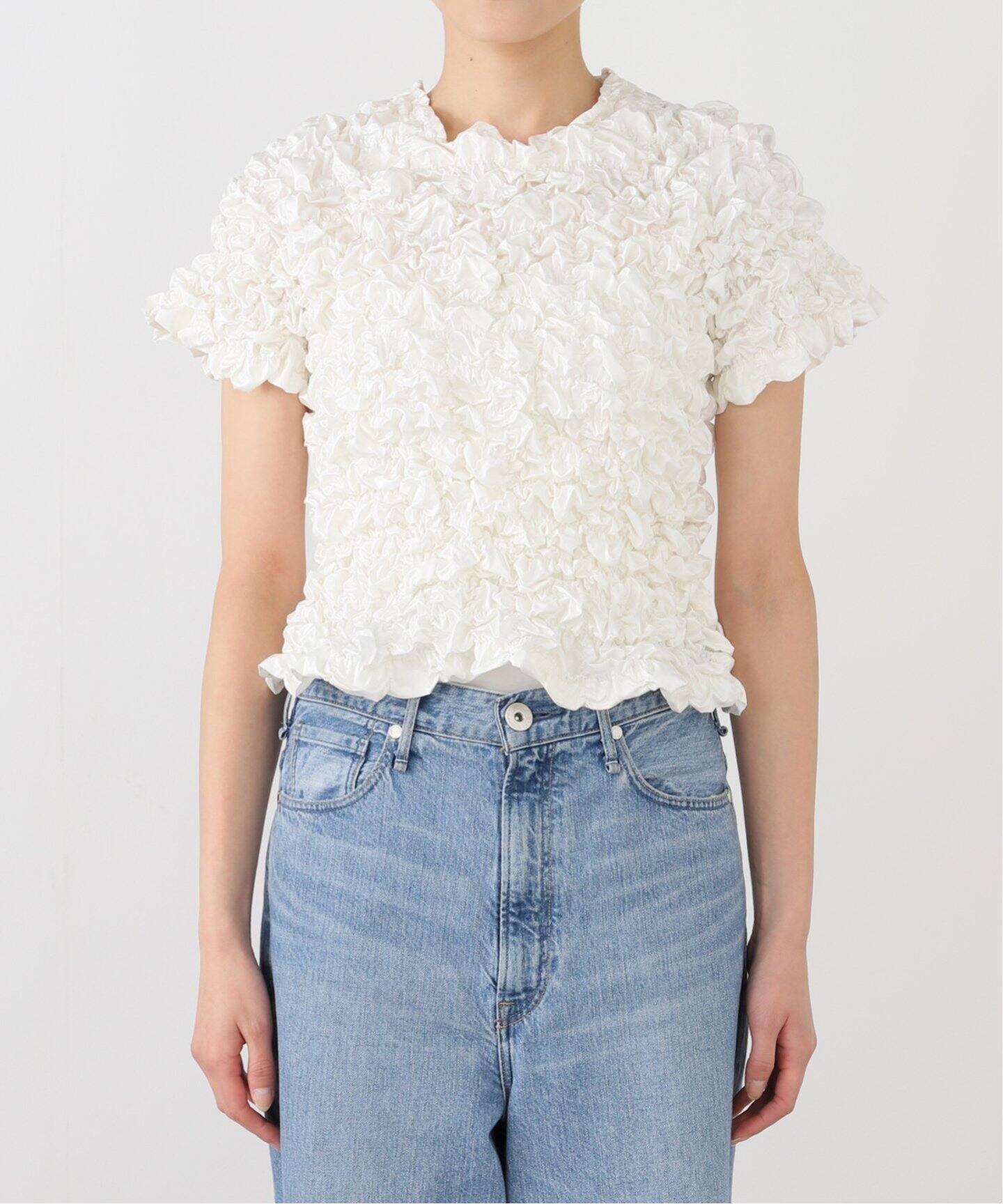 SUPER YAYA T-shirt Crushed Popcorn TP-TS-CRUW-0124：ブラウス 