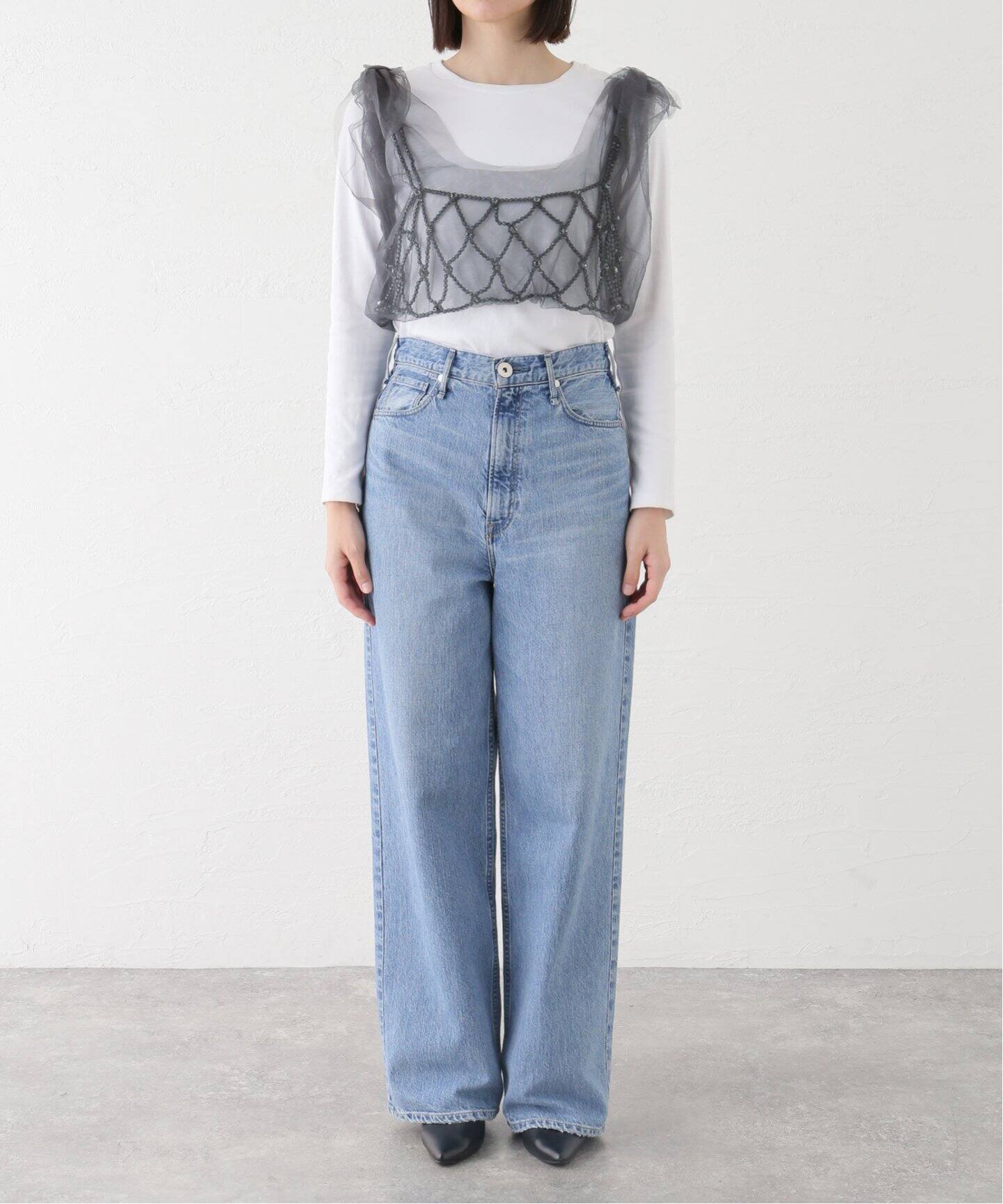 CHIKA KISADA TULLE TOP CZ-24190：ブラウス（シャツ／ブラウス 