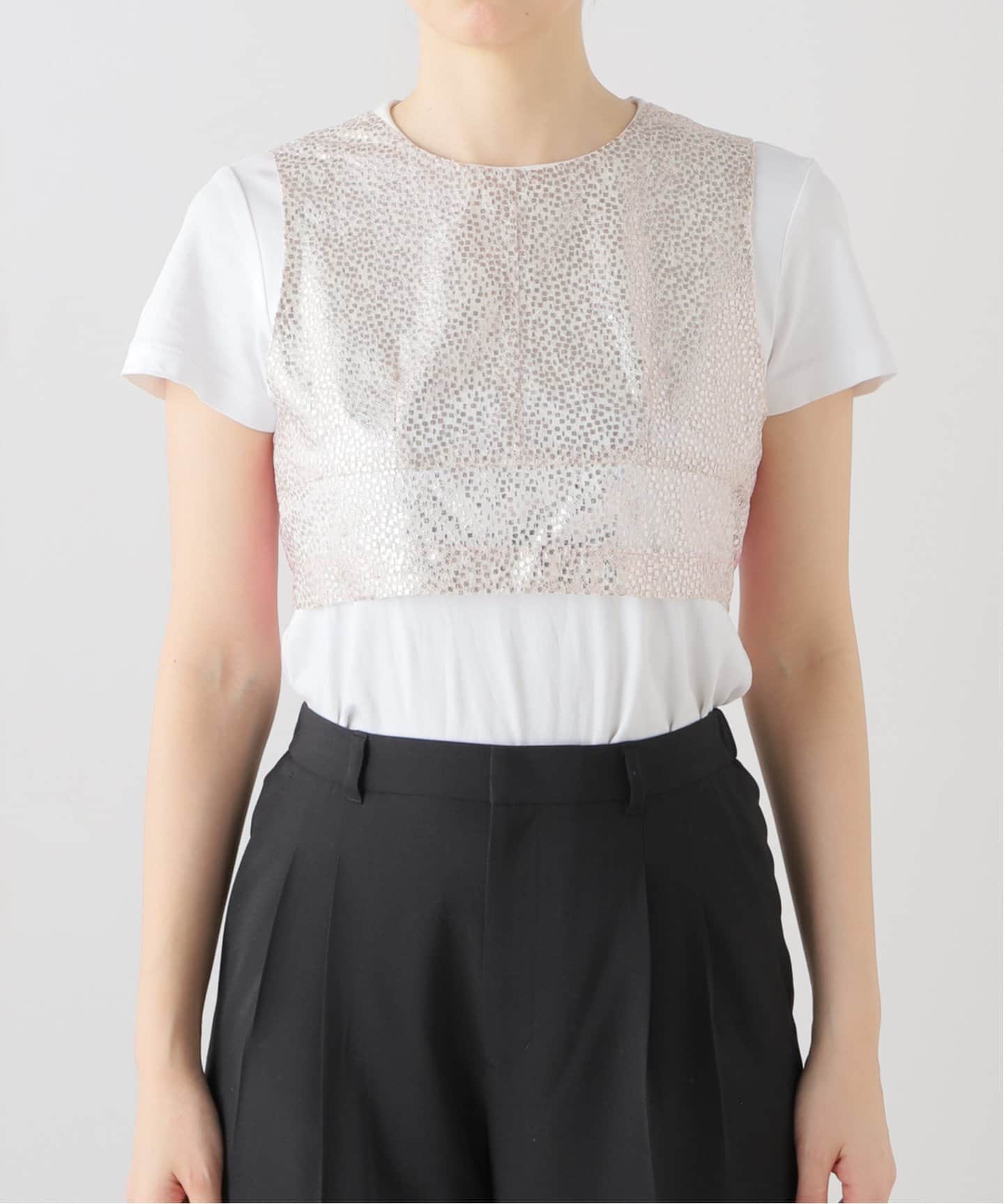 Chika Kisada トップス CHIKA KISADA/チカ キサダ】CROPPED TOP：ブラウス（シャツ