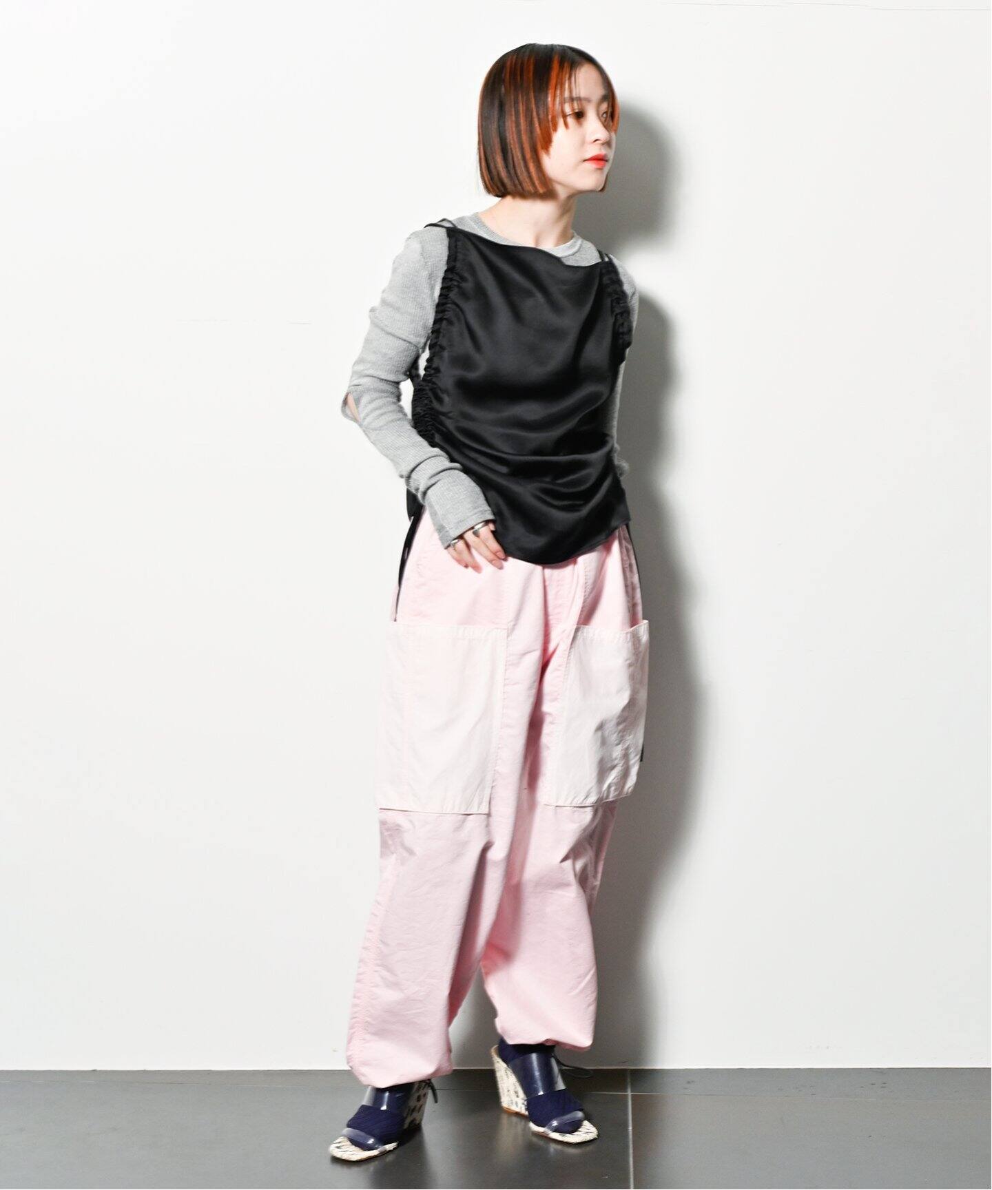 BASERANGE / ベースレンジ】別注 STRAP TOP：ブラウス（シャツ 