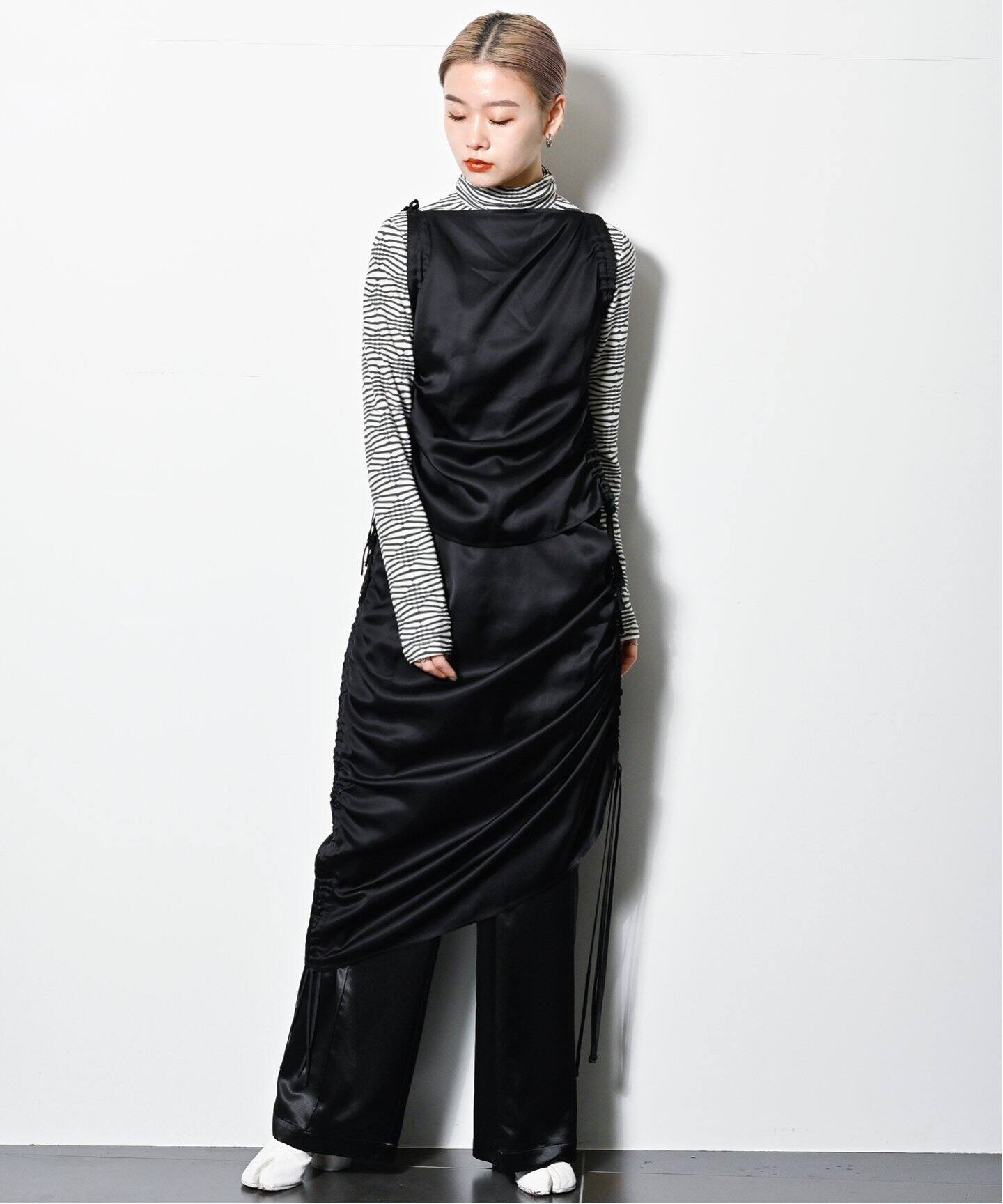 BASERANGE / ベースレンジ】別注 STRAP TOP：ブラウス（シャツ 