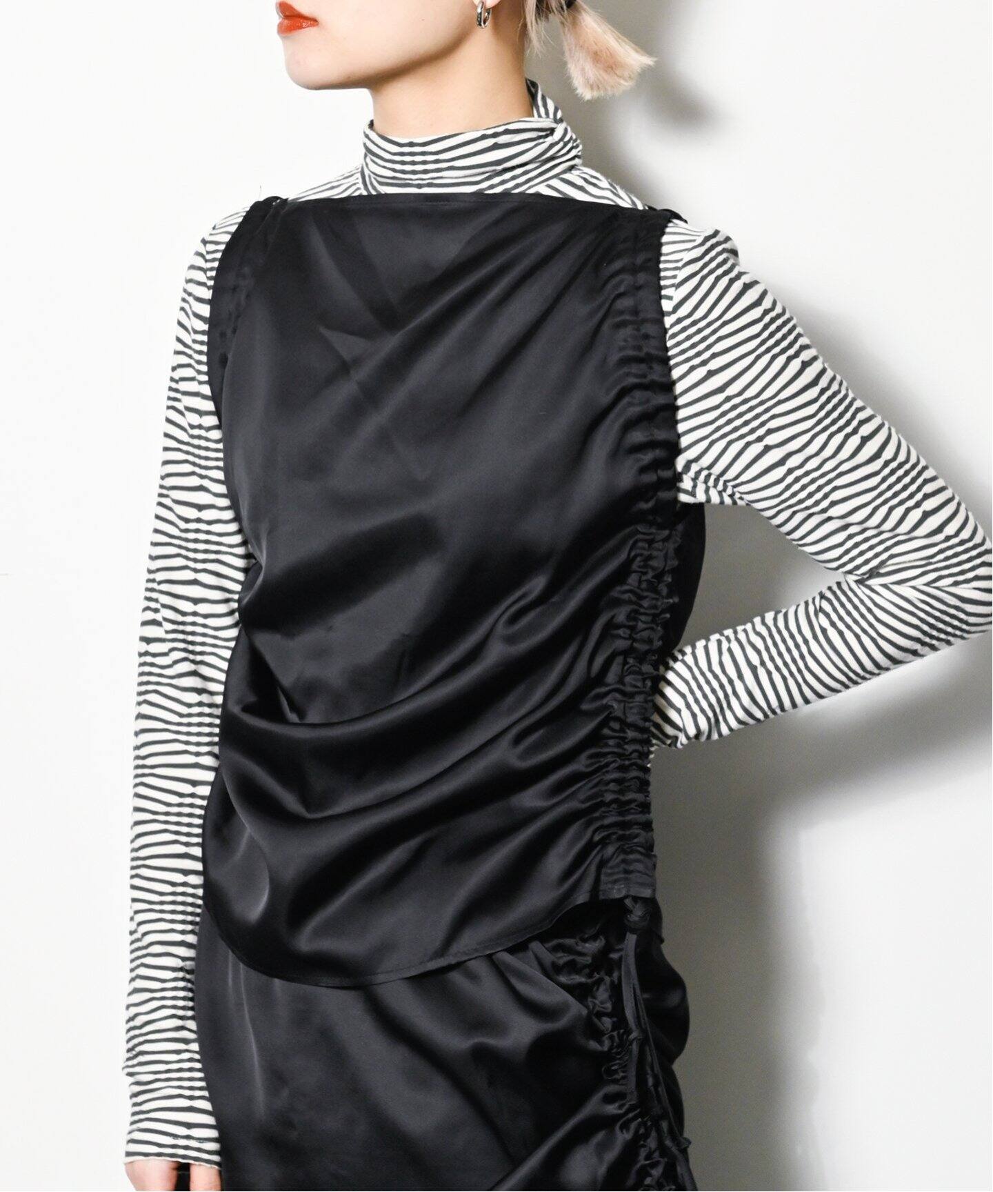 BASERANGE / ベースレンジ】別注 STRAP TOP：ブラウス（シャツ 