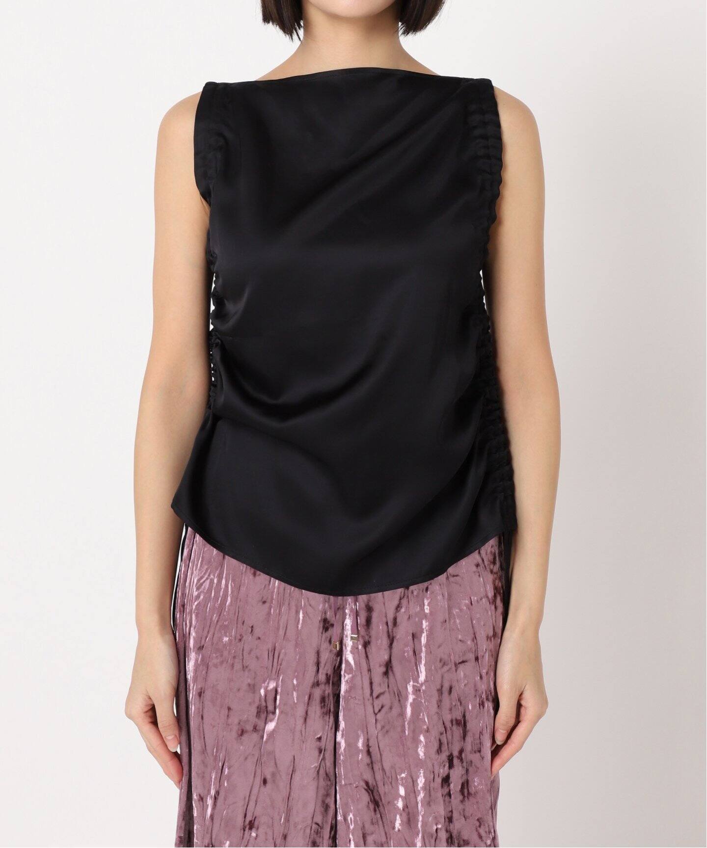 BASERANGE / ベースレンジ】別注 STRAP TOP：ブラウス（シャツ 