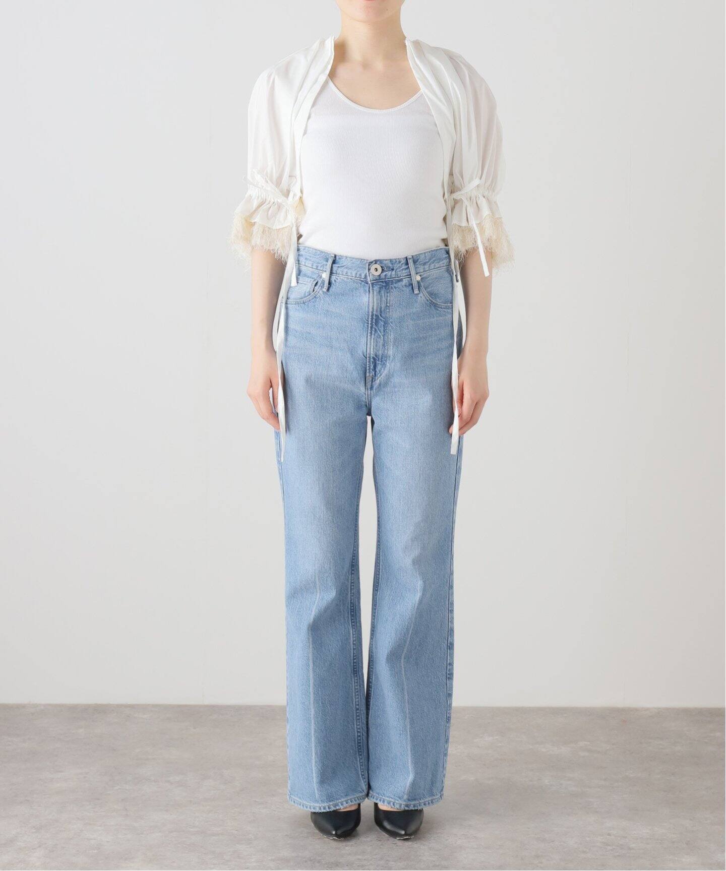 MIOSMOKEY FRINGE LAYERED BOLERO 別注 241ST00 8（シャツ  