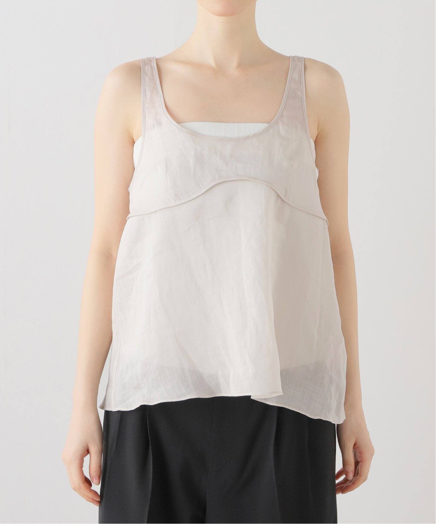 美品【SAYAKA DAVIS】コットンメッシュタンクトップ　ホワイト　Sサイズ 美品【SAYAKA DAVIS】コットンメッシュタンクトップ ホワイト S