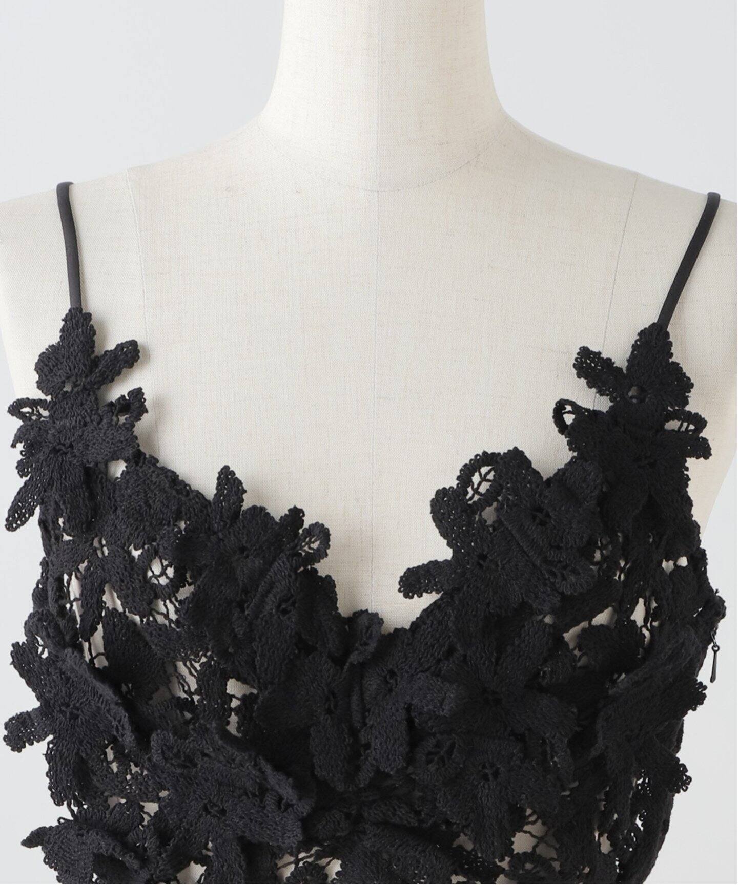 MARGE / レース ビスチェ Floral lace cropped 黒 MARGE 