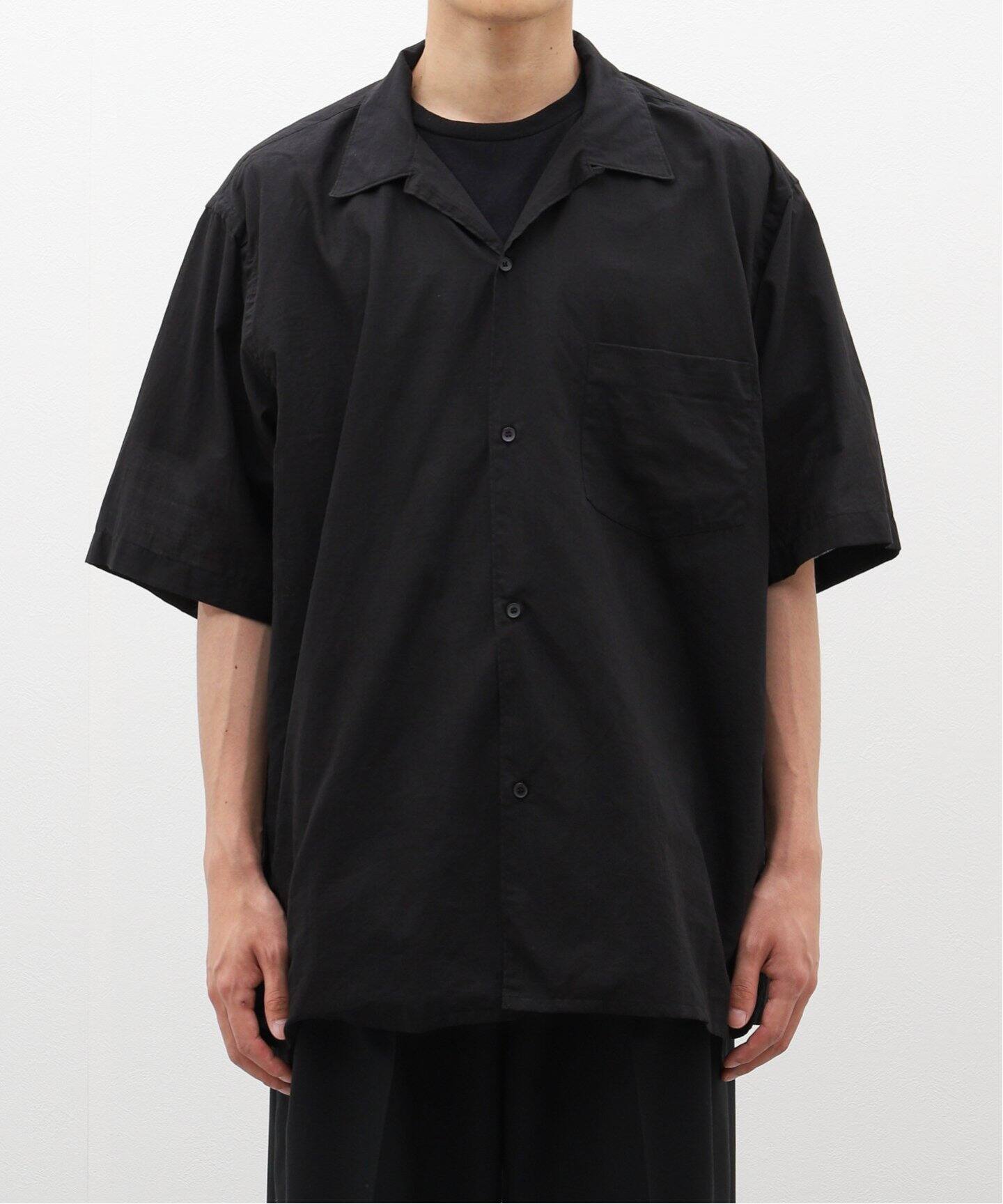COMOLI / コモリ】KHADIコットンハンソデ オープンカラーシャツ 