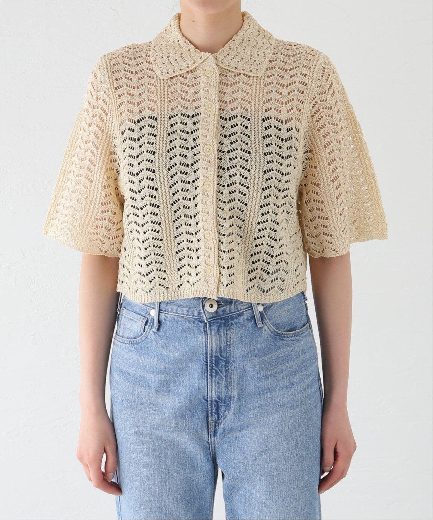 yukalien 様]todayful 歩み寄る Lace Knit Shirts 
