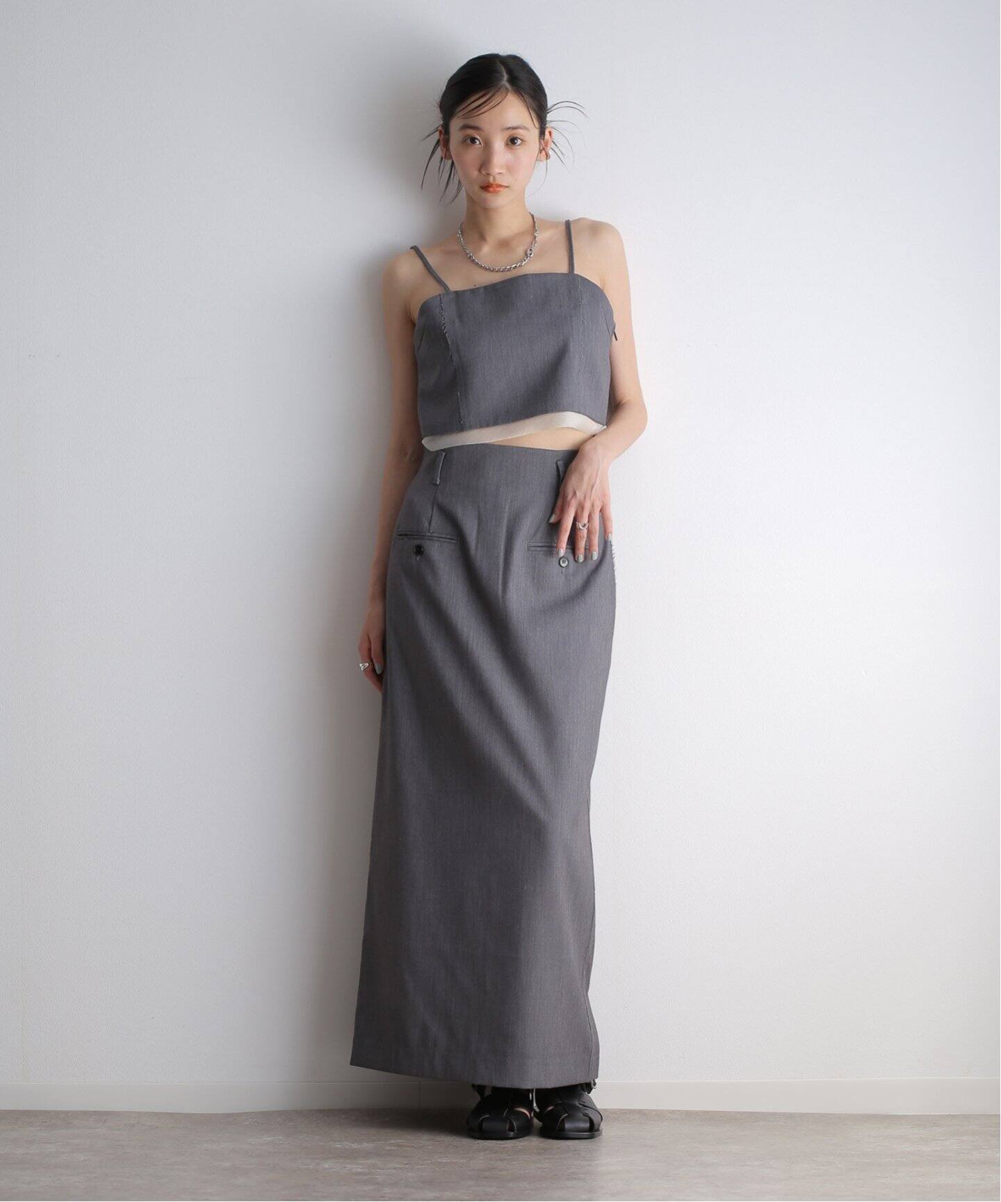 anuke Cutoff Twill Bustier 62410407（キャミソール）｜BOICE FROM 