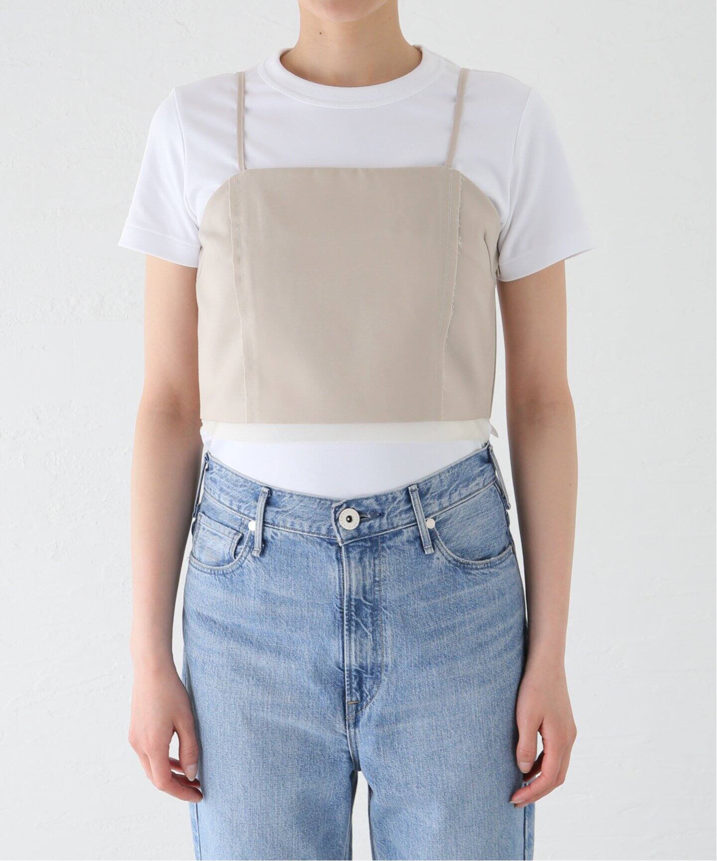 anuke Cutoff Twill Bustier 62410407（キャミソール）｜BOICE FROM 