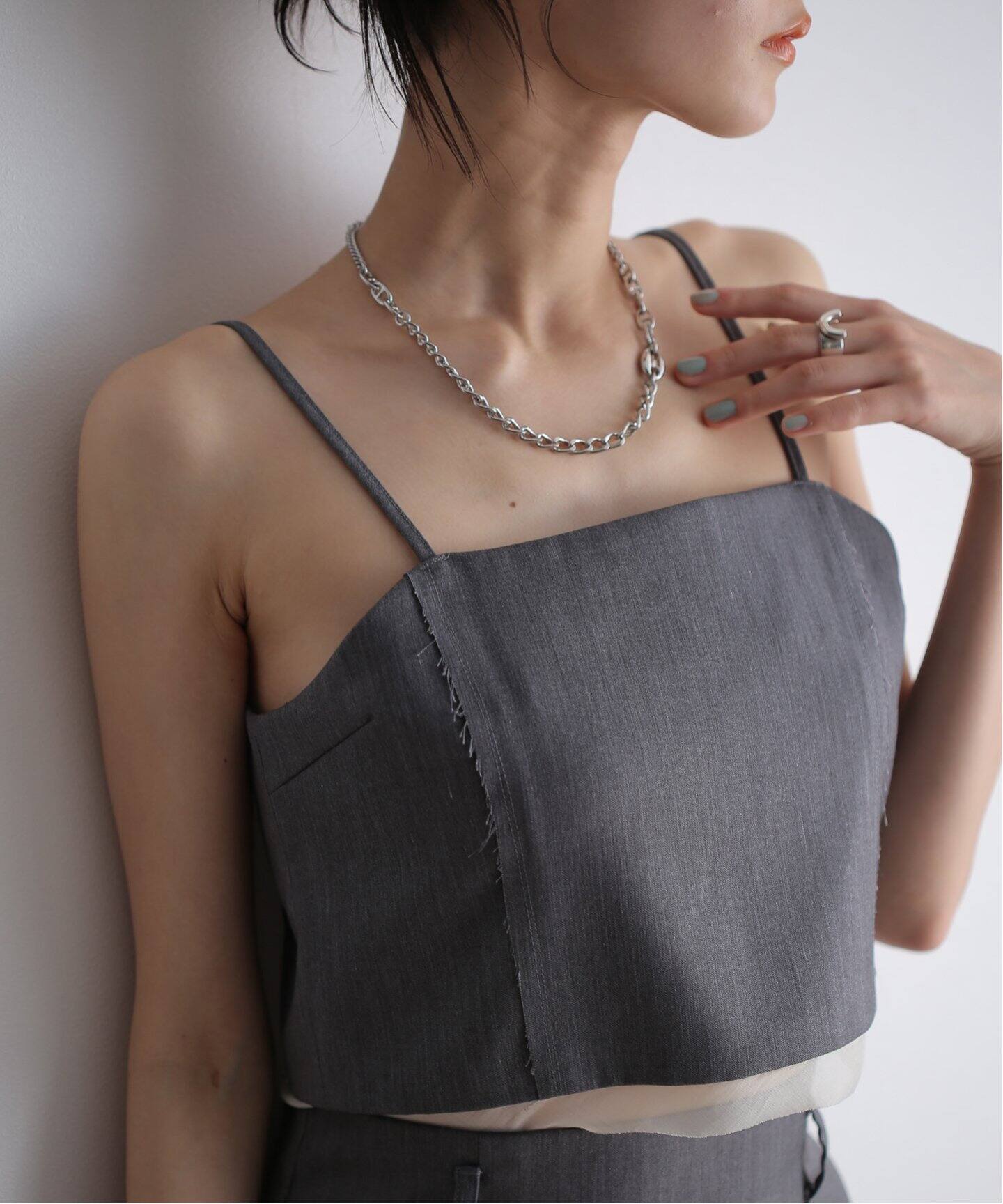 anuke Cutoff Twill Bustier 62410407（キャミソール）｜BOICE FROM 