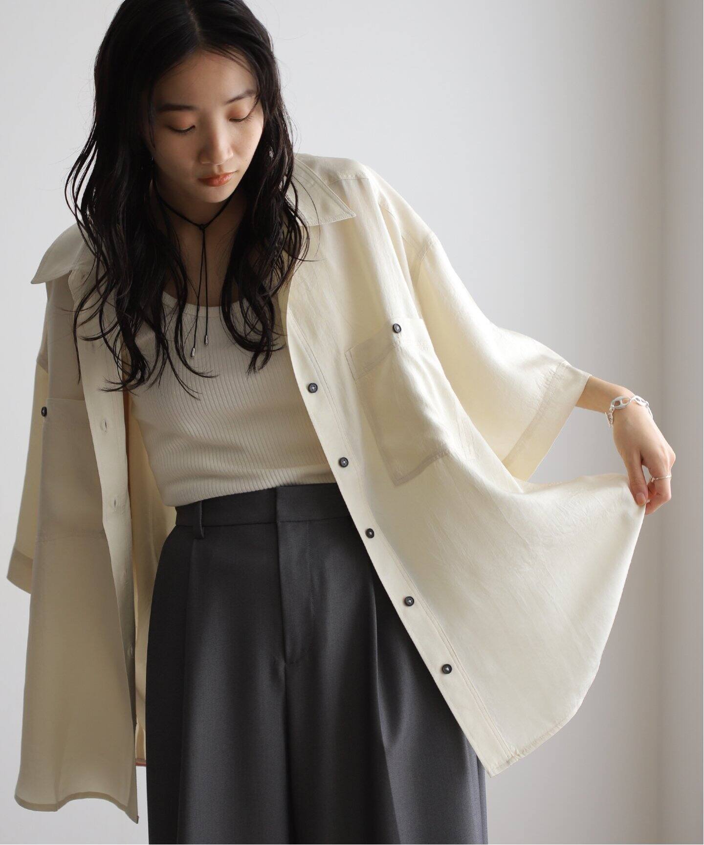 anuke Twill Over Shirts 62410404（シャツ／ブラウス）｜BOICE FROM 
