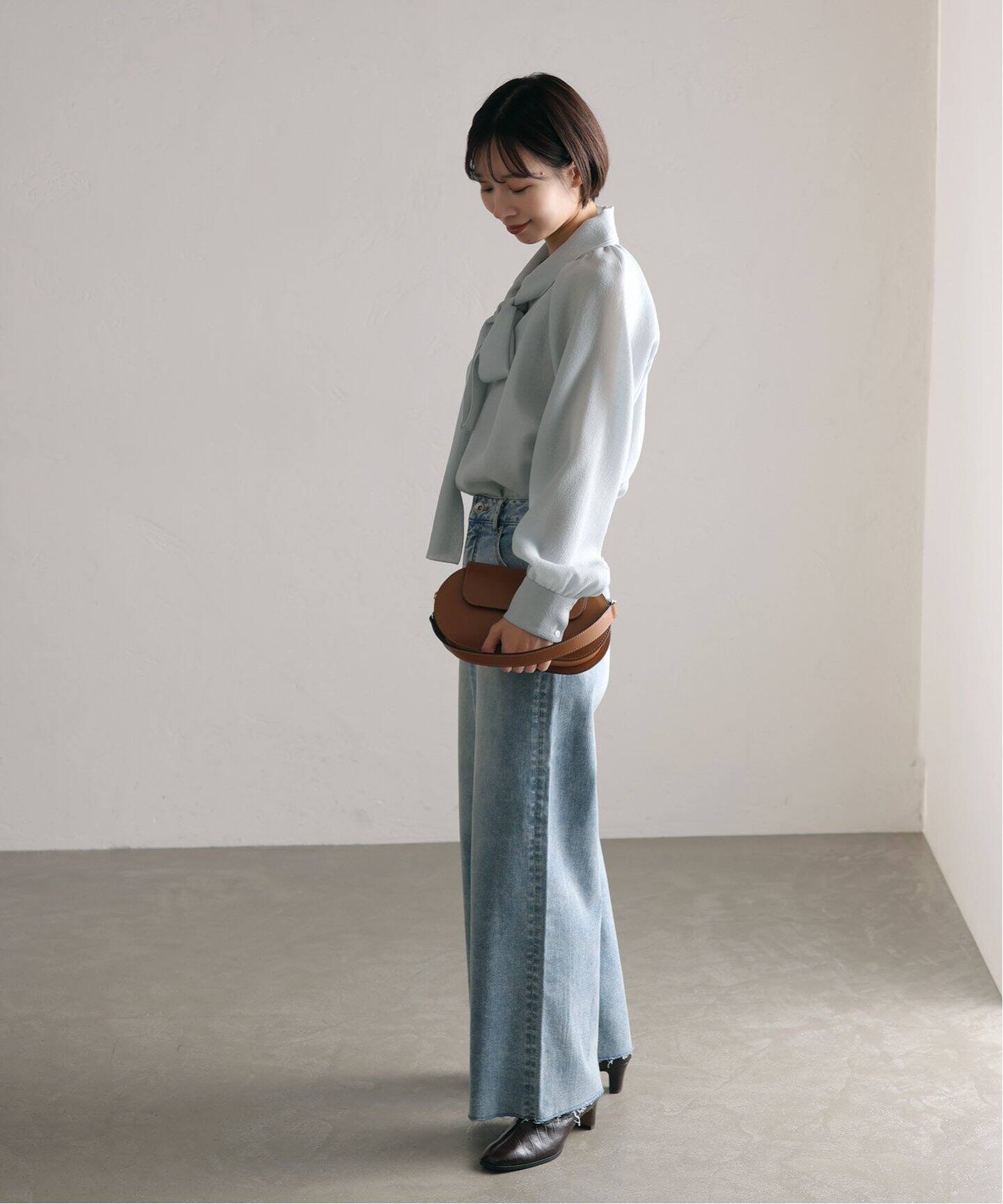 バイカラーボウタイブラウス（シャツ／ブラウス）｜La Totalite（ラ 