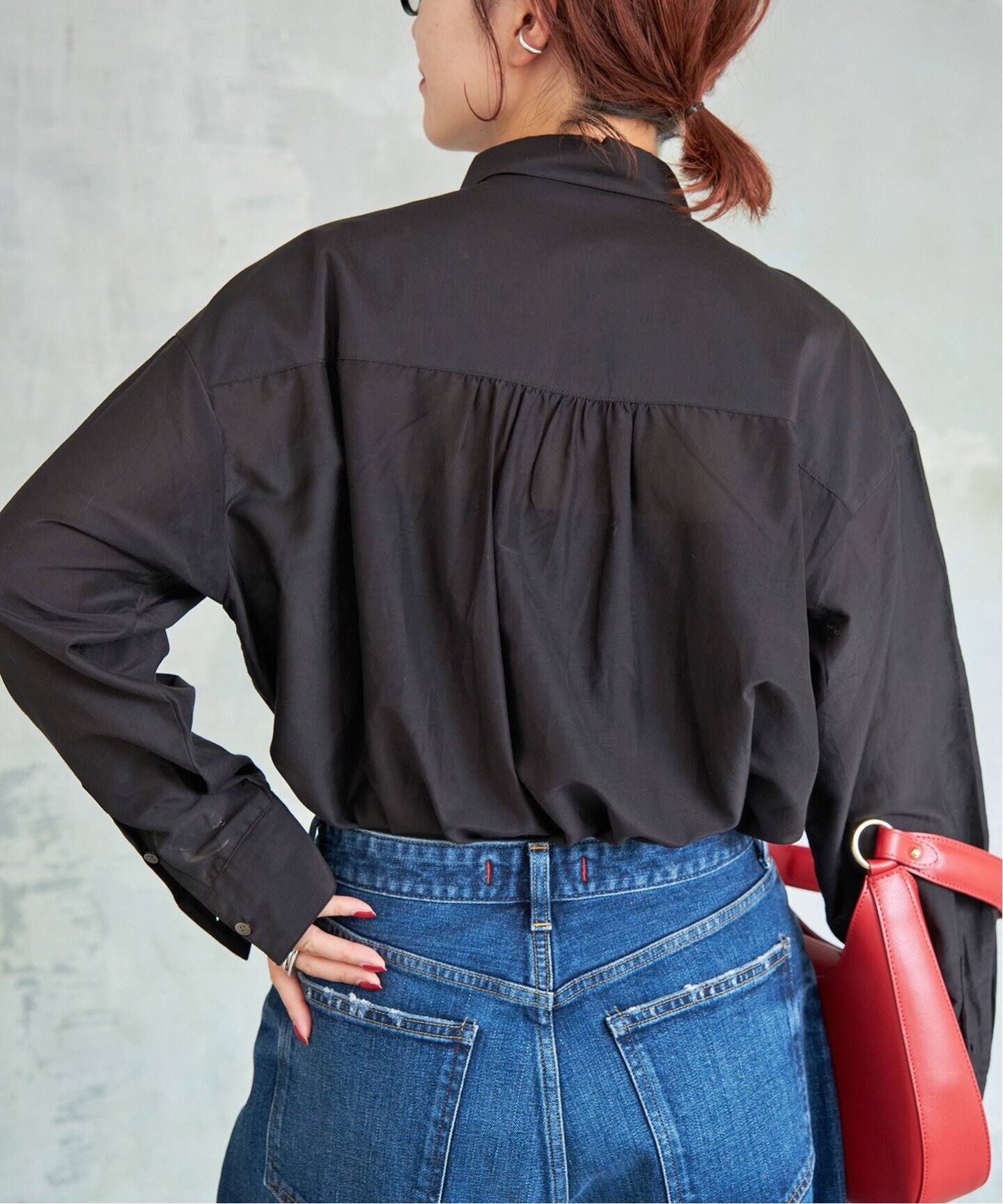 sara⭐︎Spick&Span コットンシルクフロントフリルブラウス sara⭐︎Spick&Span コットンシルクフロントフリルブラウス