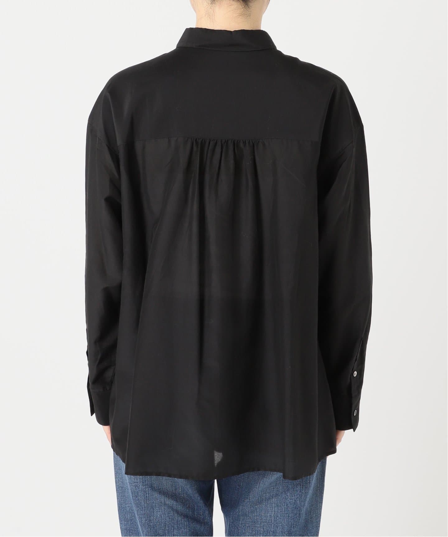 ≪追加≫コットンシルクフロントフリルブラウス（シャツ