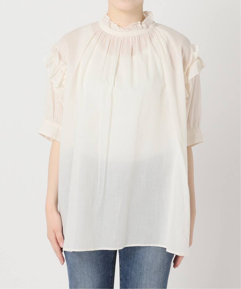コットンボイルフリルブラウス（シャツ／ブラウス）｜Spick and Span  