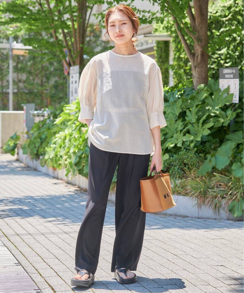 シアーバックスリットブラウス（シャツ／ブラウス）｜Spick & Span 