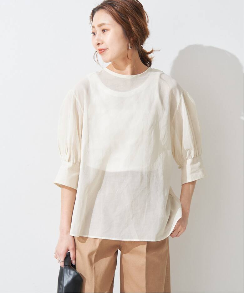 シアーバックスリットブラウス（シャツ／ブラウス）｜Spick & Span 