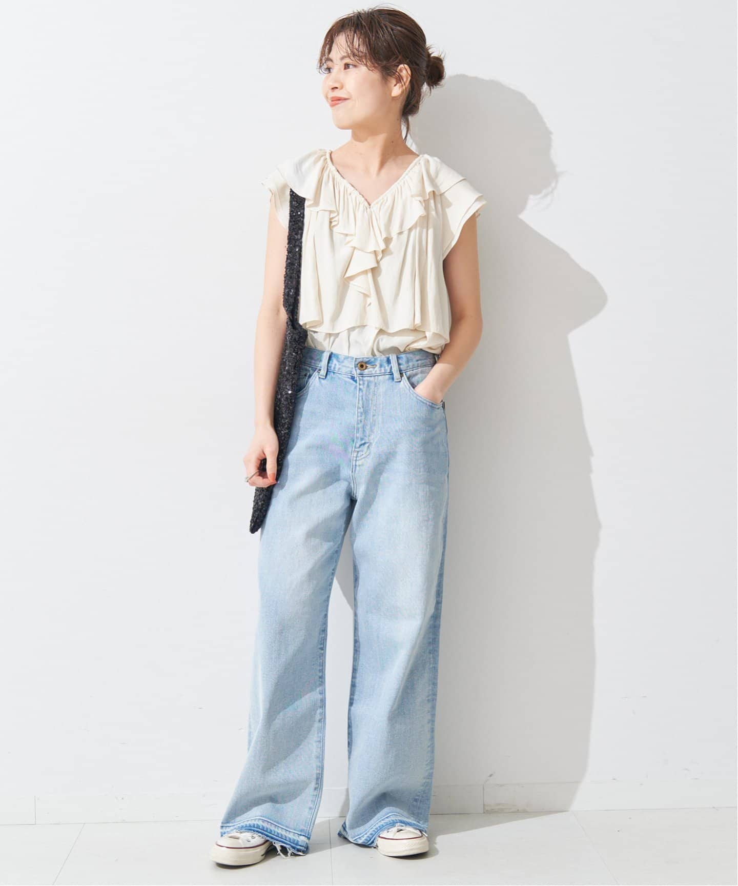 Spick and Span⭐️ フリルレイヤーノースリブラウス フリルレイヤーノースリブラウス（シャツ／ブラウス）｜Spick & Span