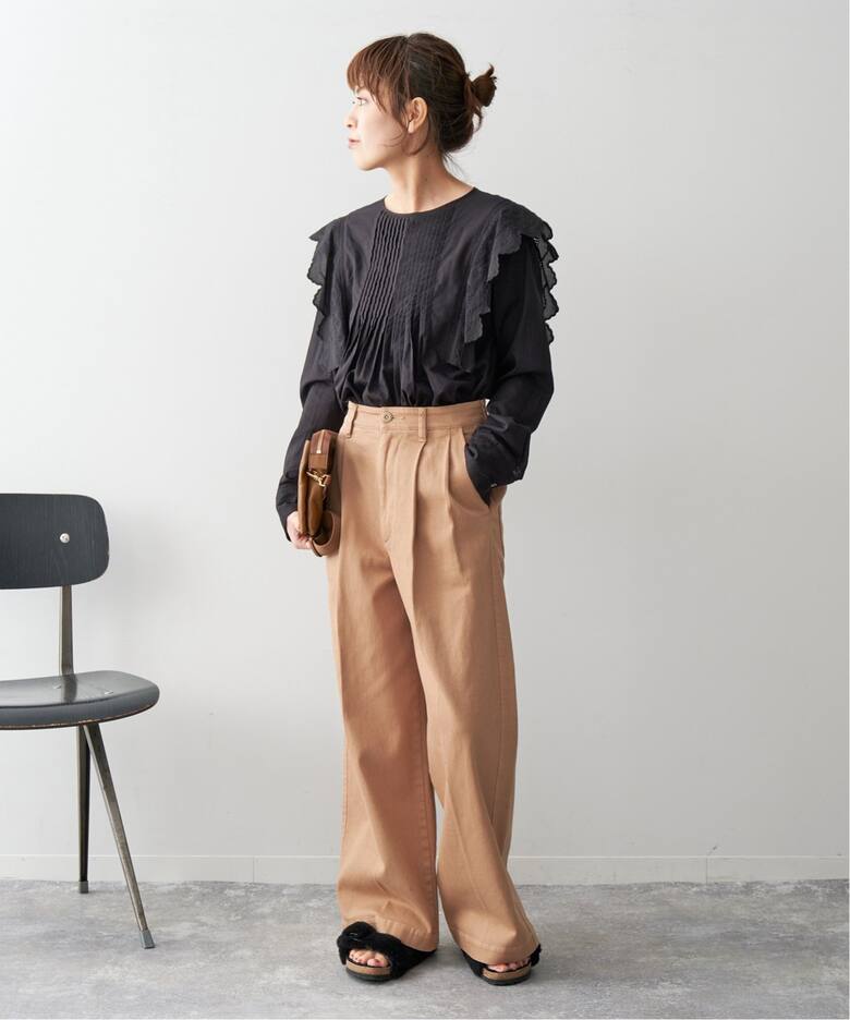 エンブロイダリーレースピンタックブラウス（シャツ／ブラウス  