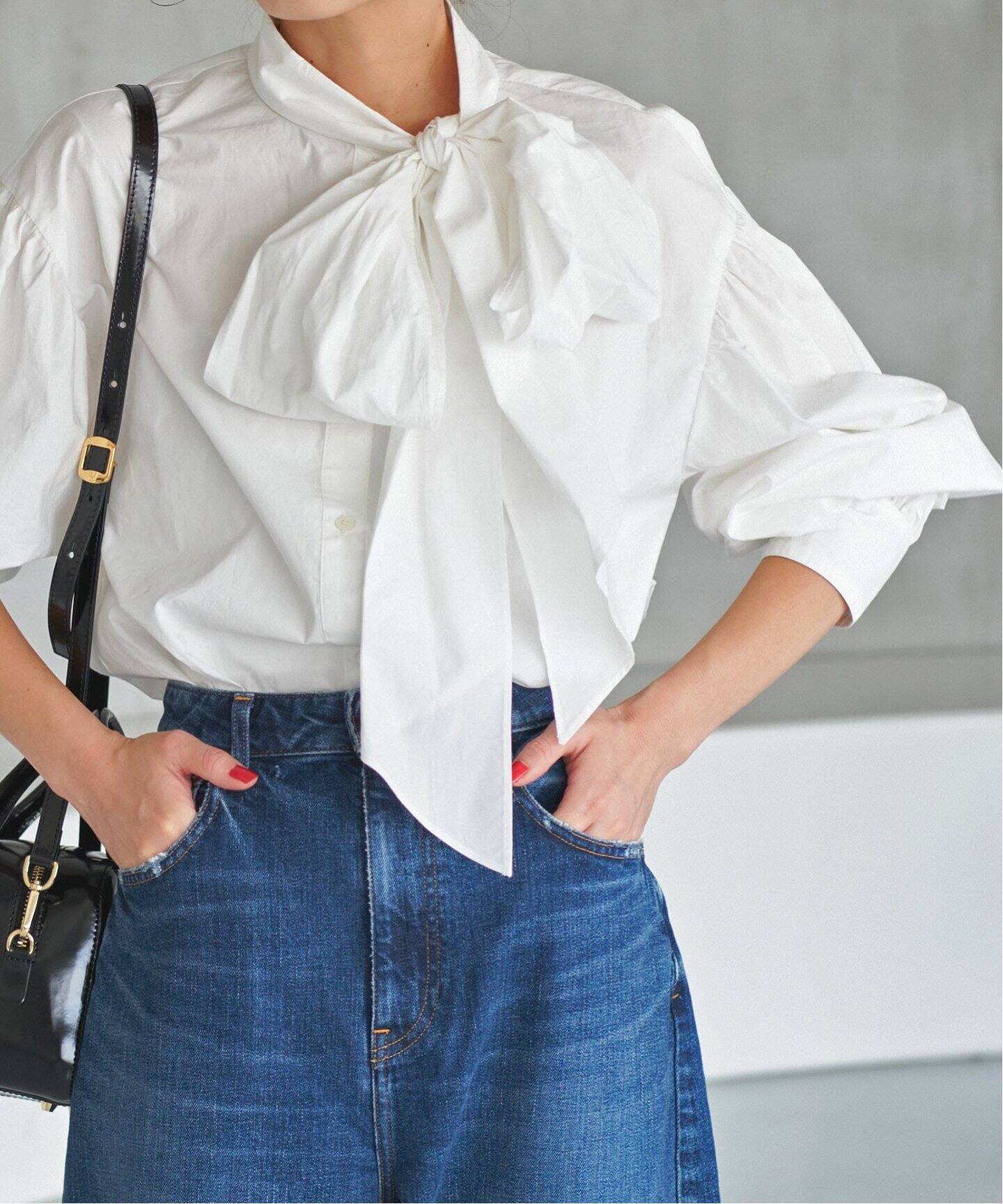 ボリュームリボンブラウス（シャツ／ブラウス）｜Spick and Span  