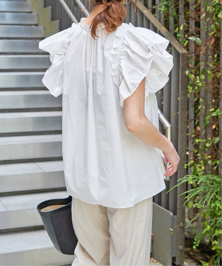 フレアスリーブスキッパーブラウス（シャツ／ブラウス）｜Spick and  