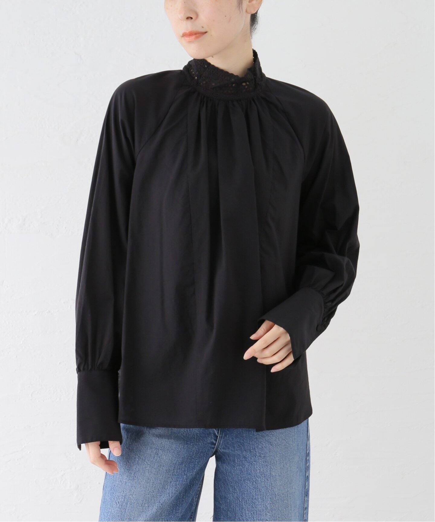 コットンエンブロイダリーカラーブラウス（シャツ／ブラウス）｜Spick 