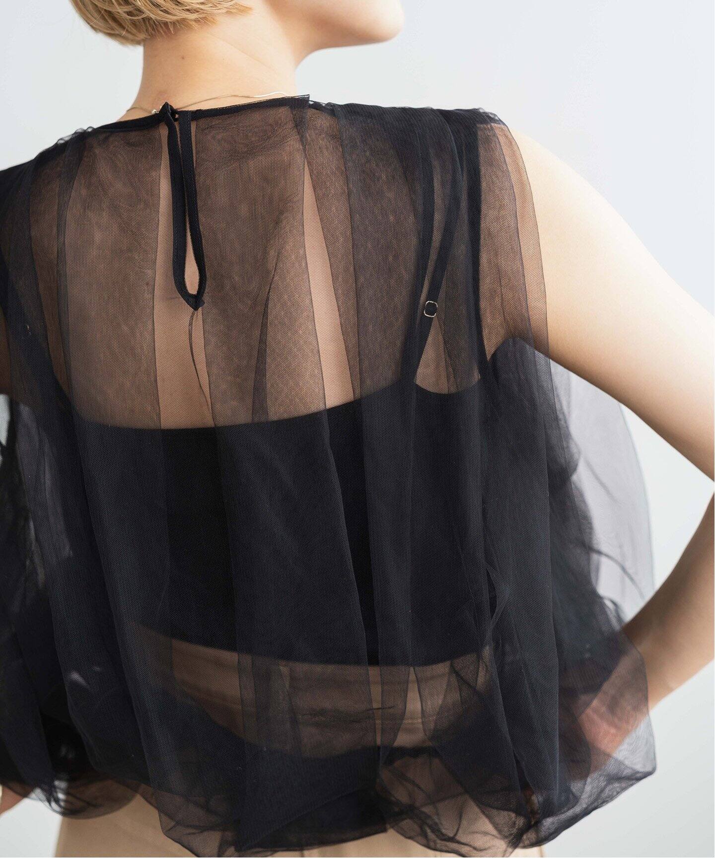 インナーマスク立体＊チュールレースNo．1 （今日のコーデ】チュール  