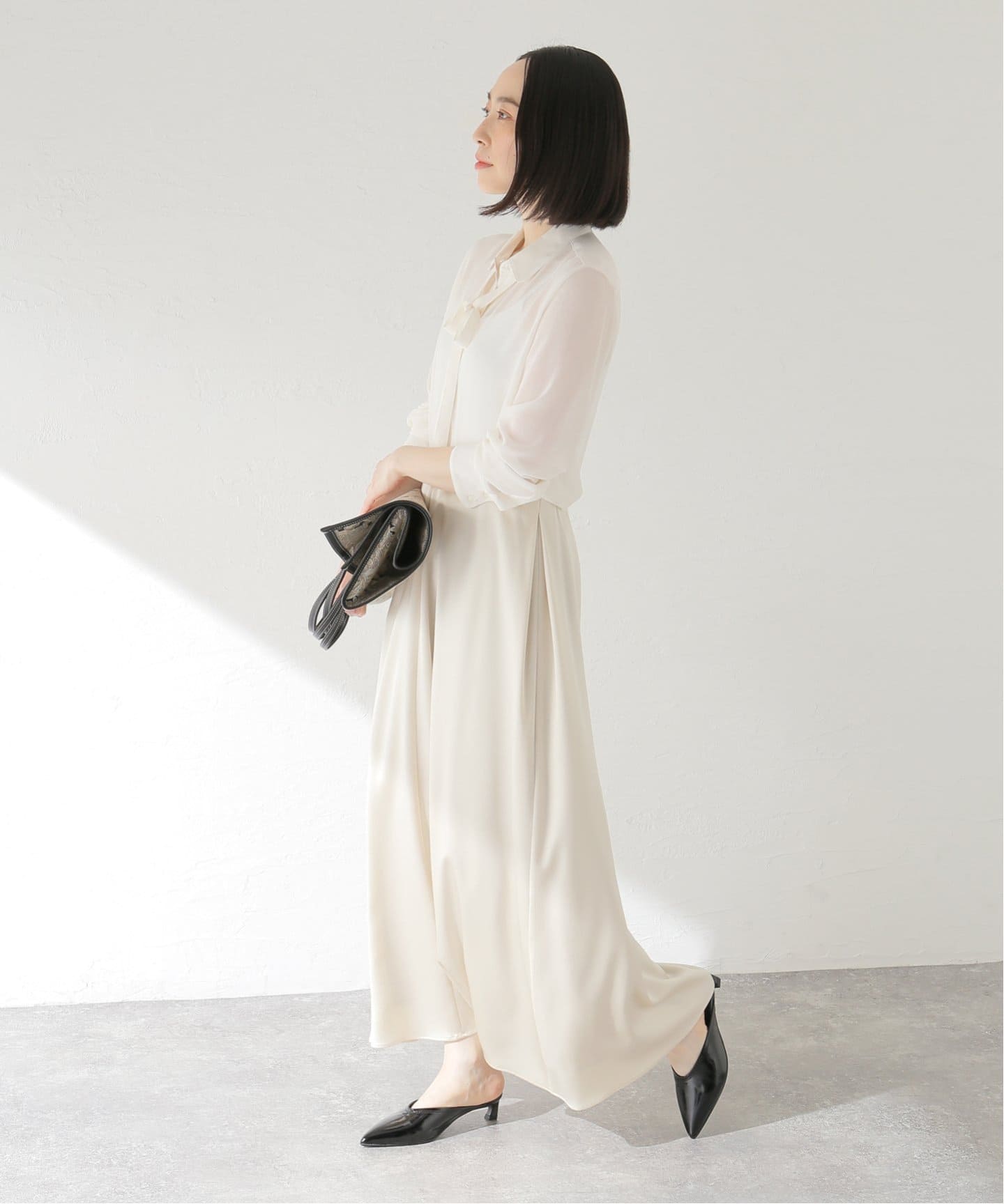 リボンボウタイシフォンブラウス（シャツ／ブラウス）｜Spick