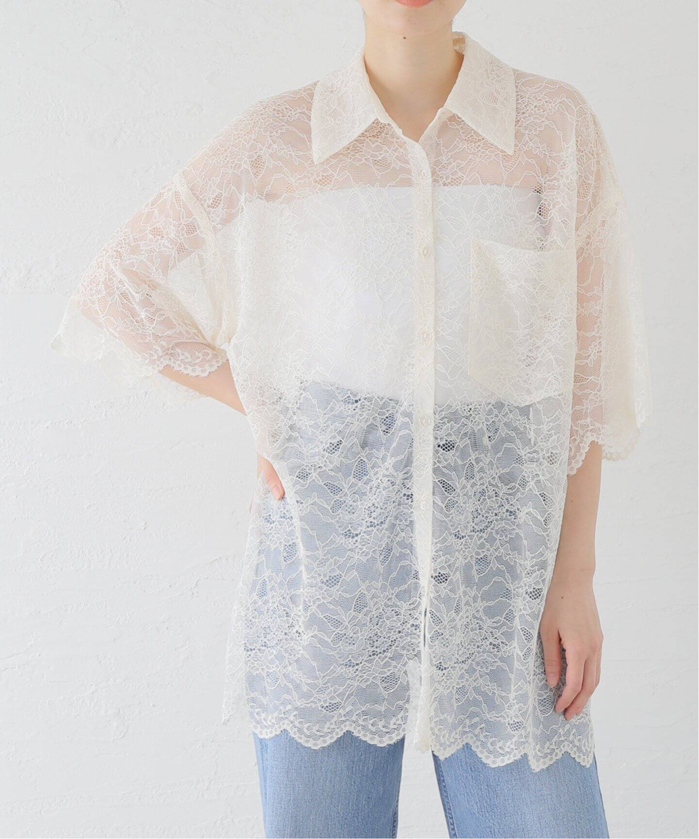 Uhr / ウーア Lace Shirt 24AWUHR-SH414（シャツ／ブラウス）｜Spick 