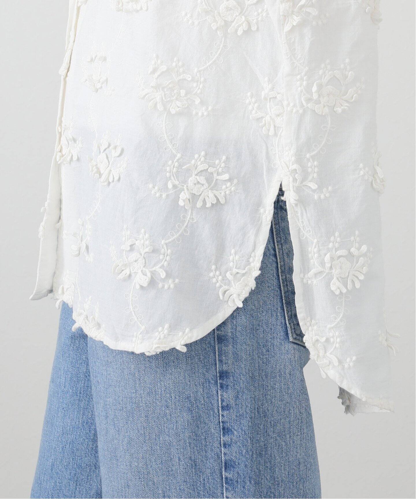 crinkle crinkle crinkle 別注 3D embroidery ボレロブラウス（シャツ 
