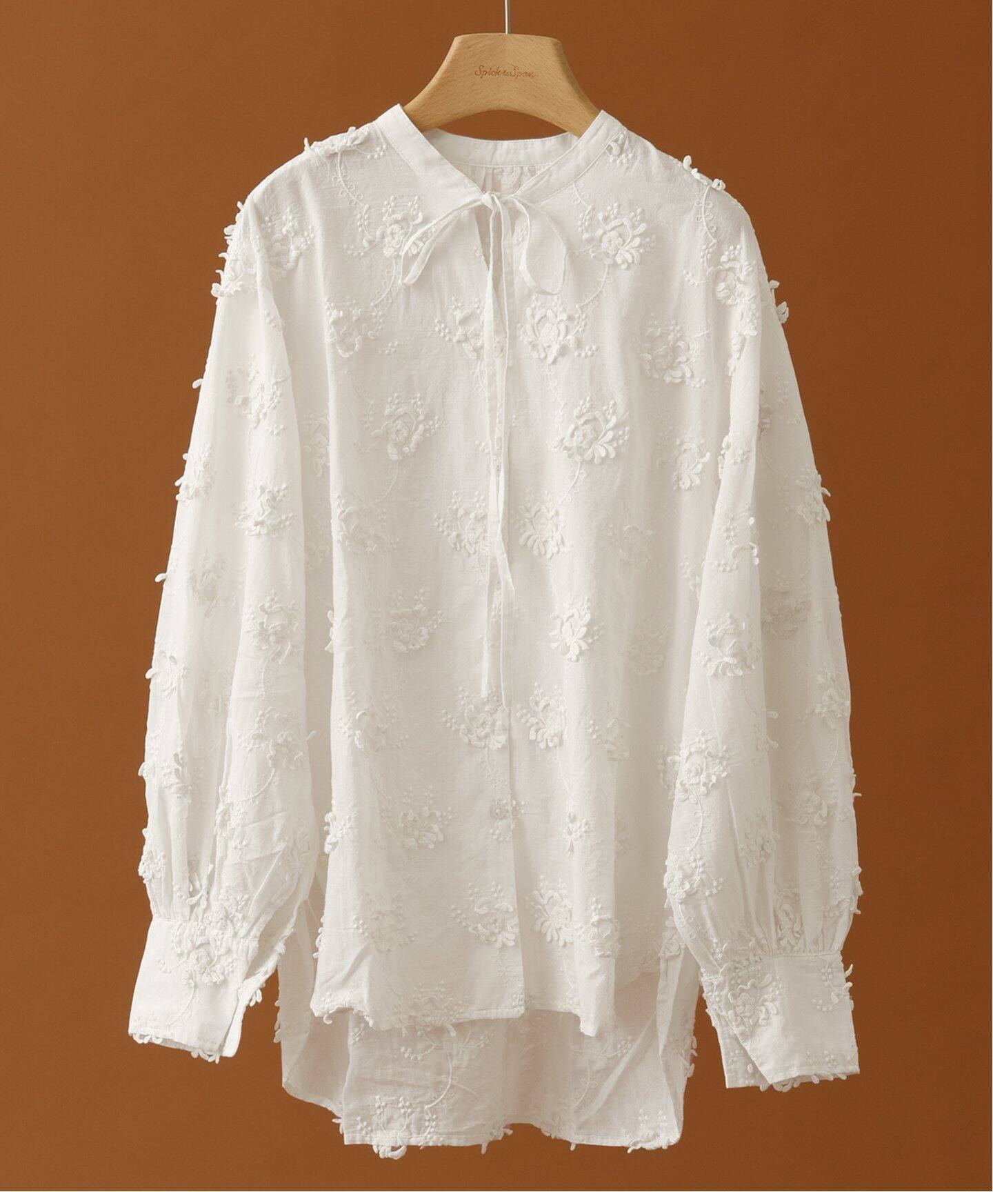 crinkle crinkle crinkle 別注 3D embroidery ボレロブラウス（シャツ 
