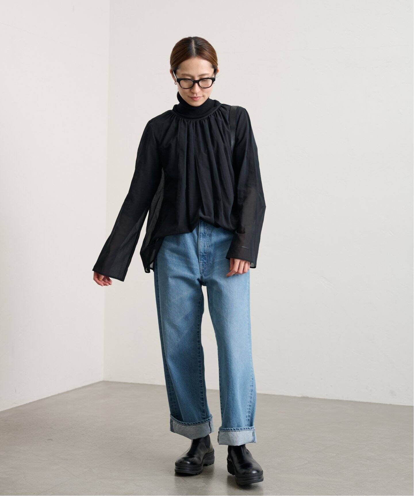 シアーギャザーブラウス（シャツ／ブラウス）｜FRAMeWORK（フレーム 