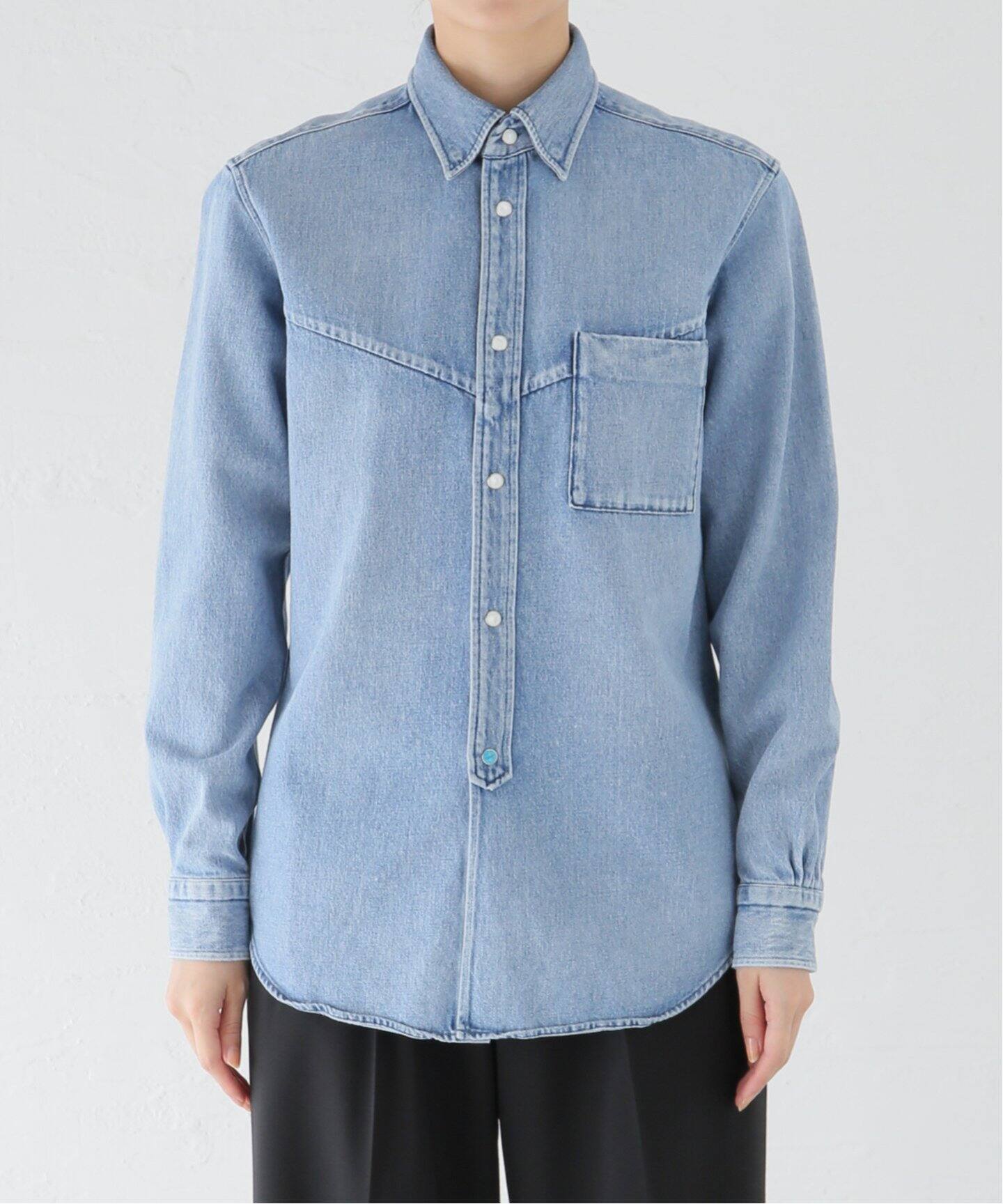 TANAKA/タナカ】WESTERN DRESS SHIRT：デニムシャツ（シャツ／ブラウス 