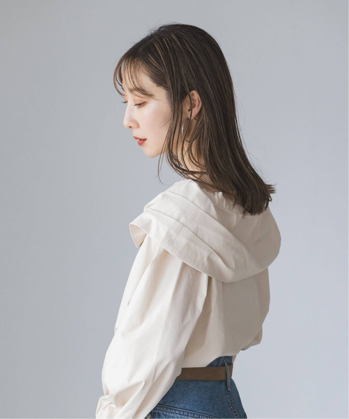 ショルダーラップデザインブラウス（シャツ／ブラウス）｜NOBLE  