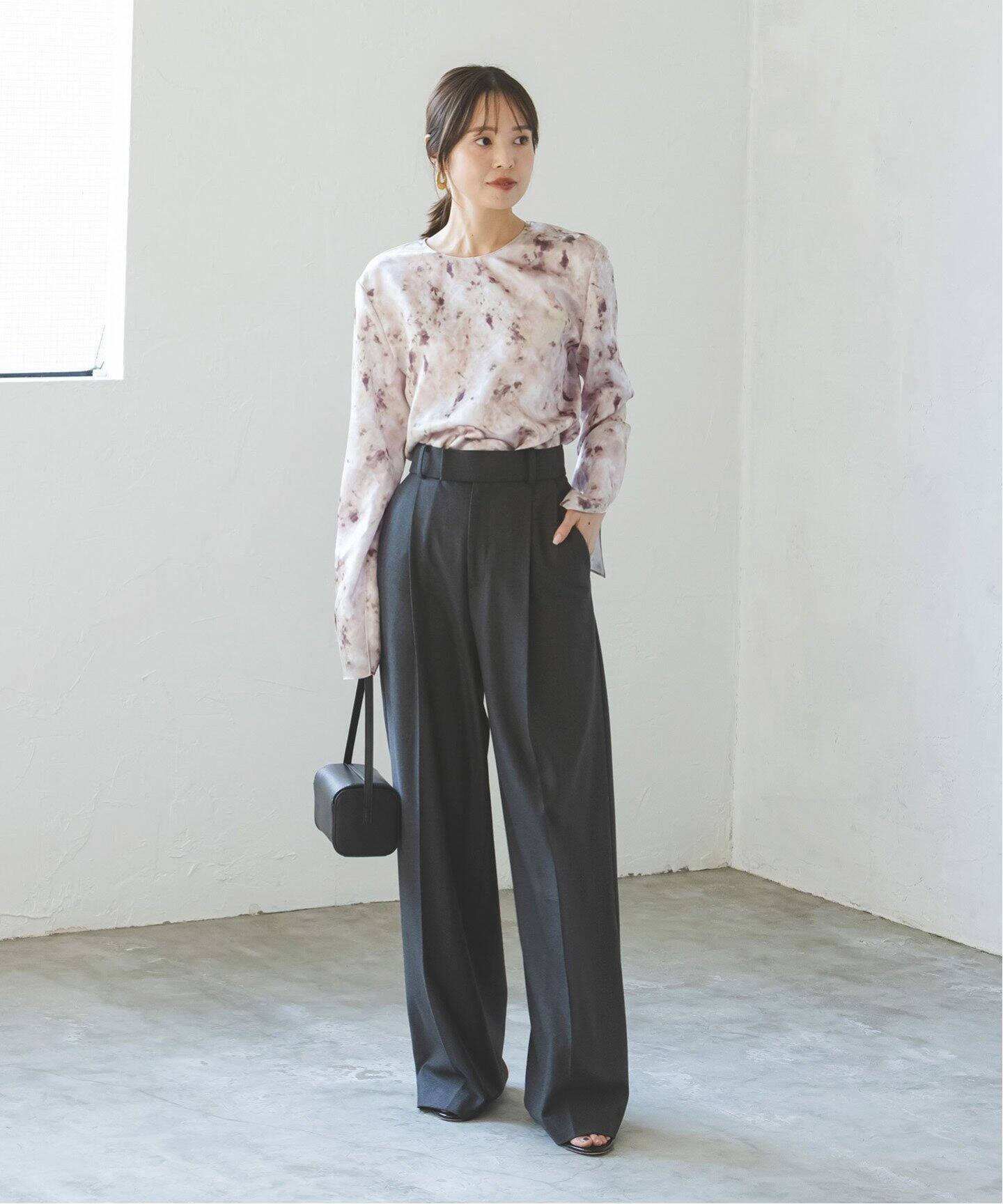 ジェムプリントプレーンブラウス（シャツ／ブラウス）｜NOBLE