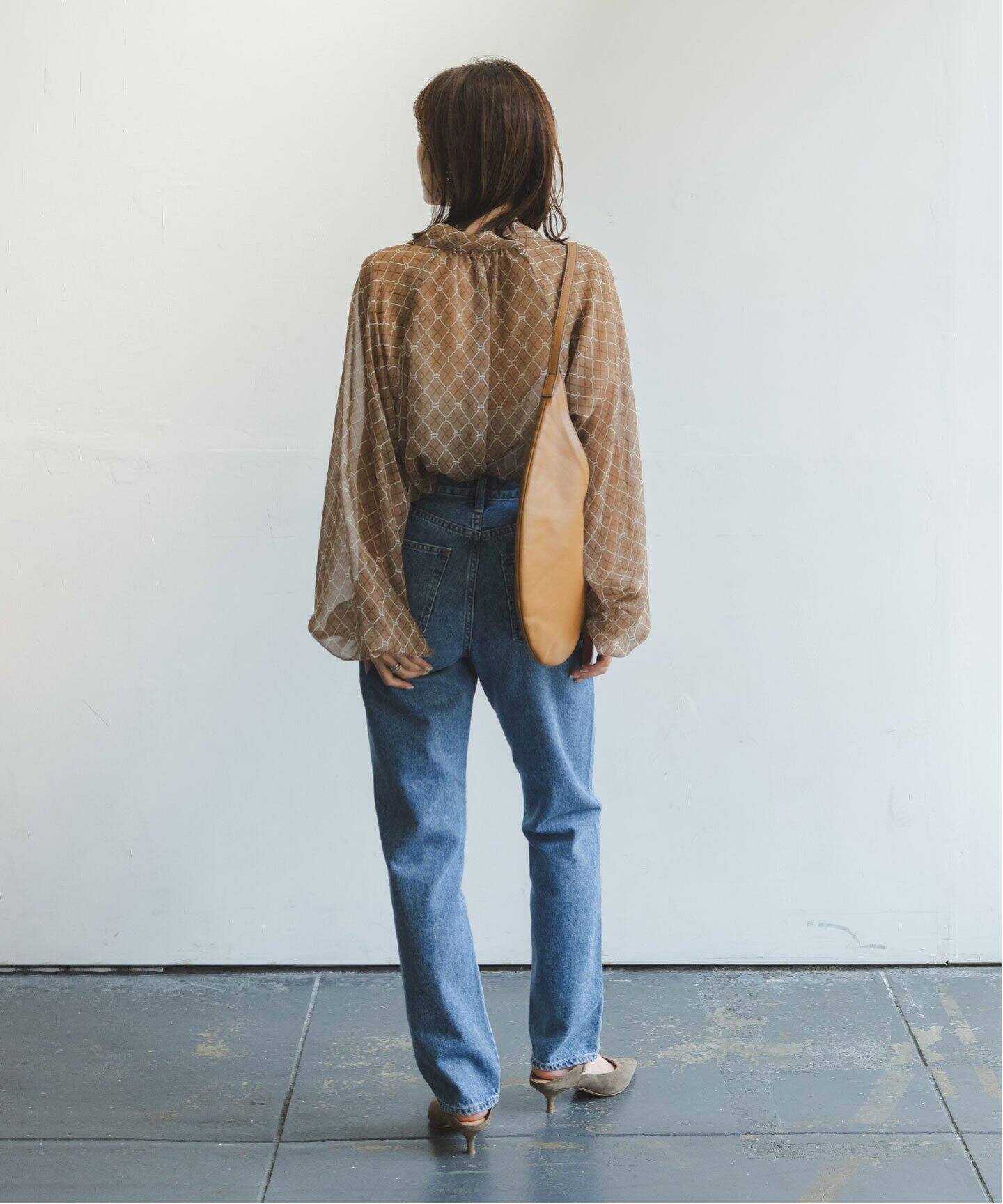 チェーンプリントエアリーボウタイブラウス（シャツ／ブラウス