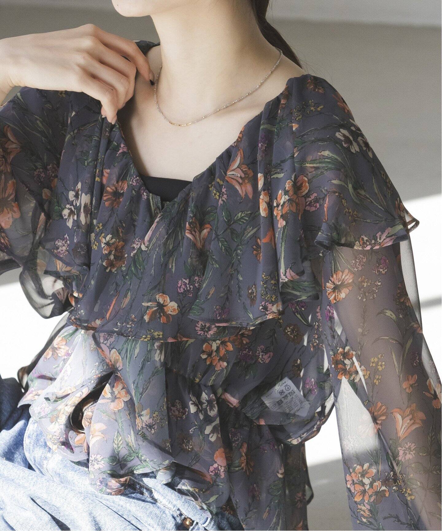 ワイルドフラワーフリルブラウス（シャツ／ブラウス）｜NOBLE  