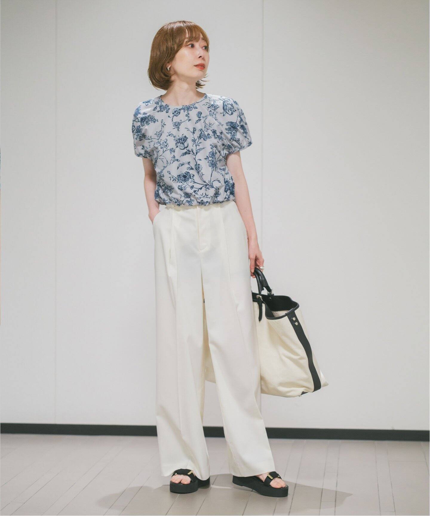 ヴィンテージフラワープリントブラウス（シャツ／ブラウス）｜NOBLE  