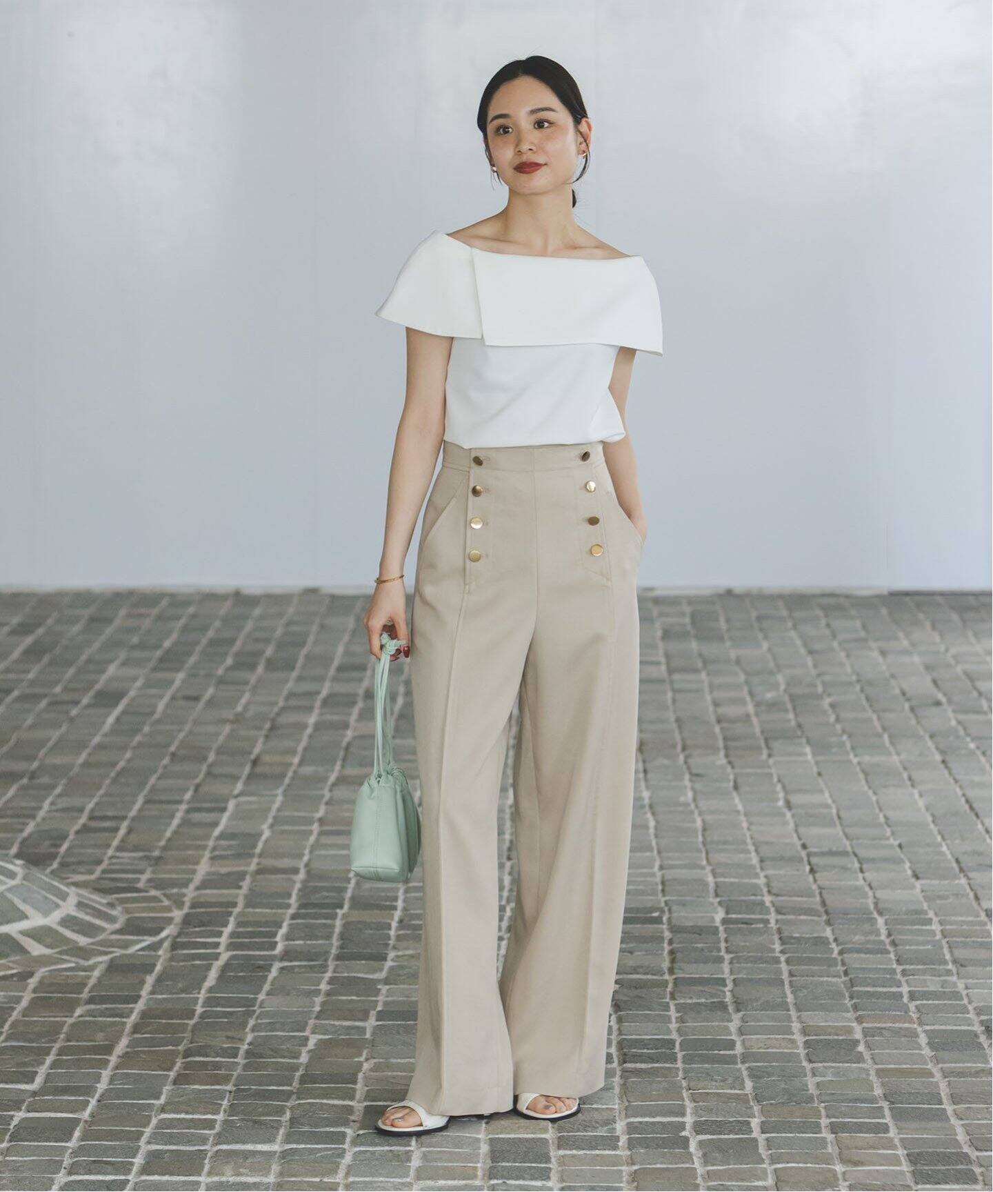 ソフトツイルケープブラウス（シャツ／ブラウス）｜NOBLE（ノーブル  