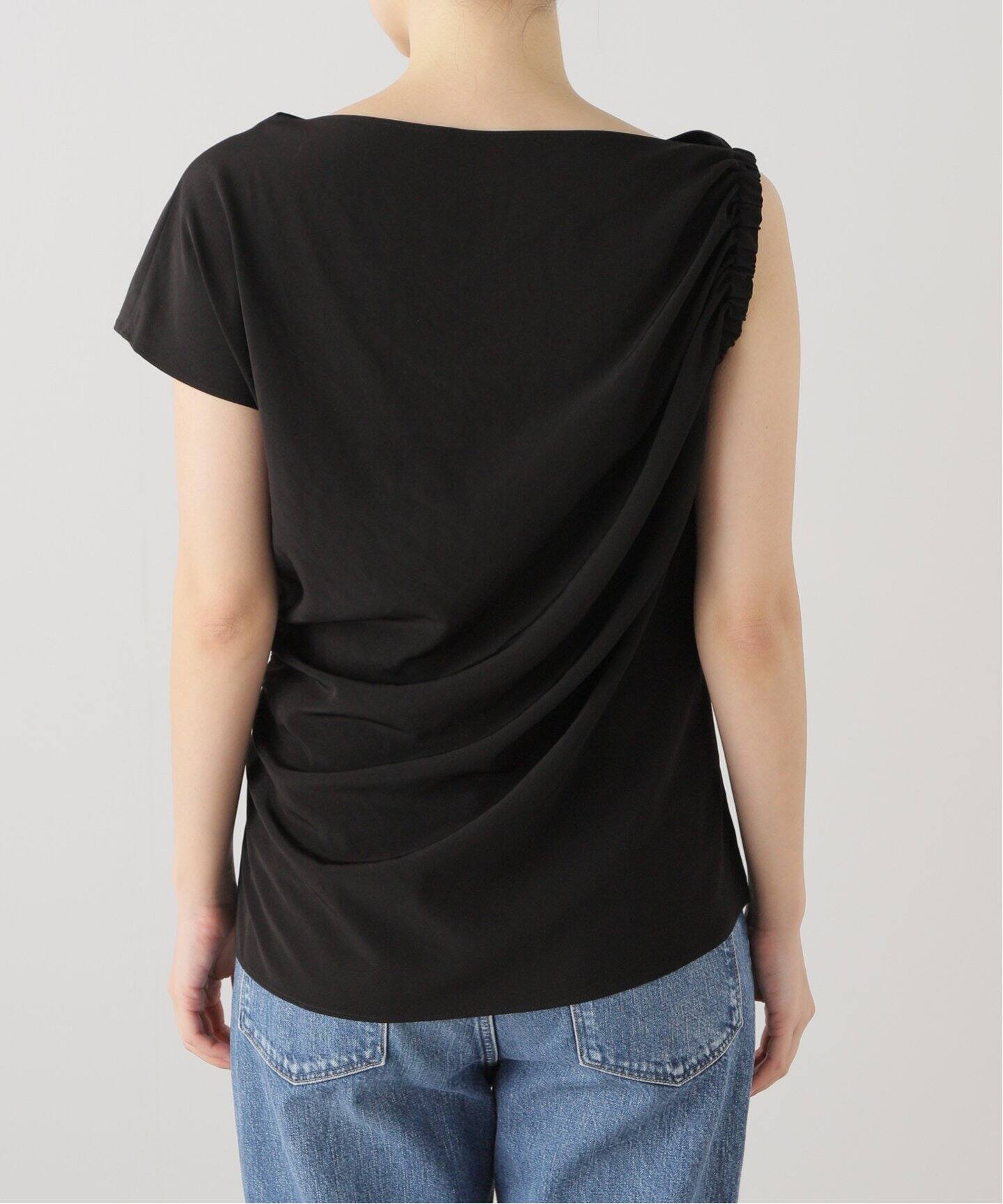 アシンメトリーノースリーブブラウス（シャツ／ブラウス）｜NOBLE