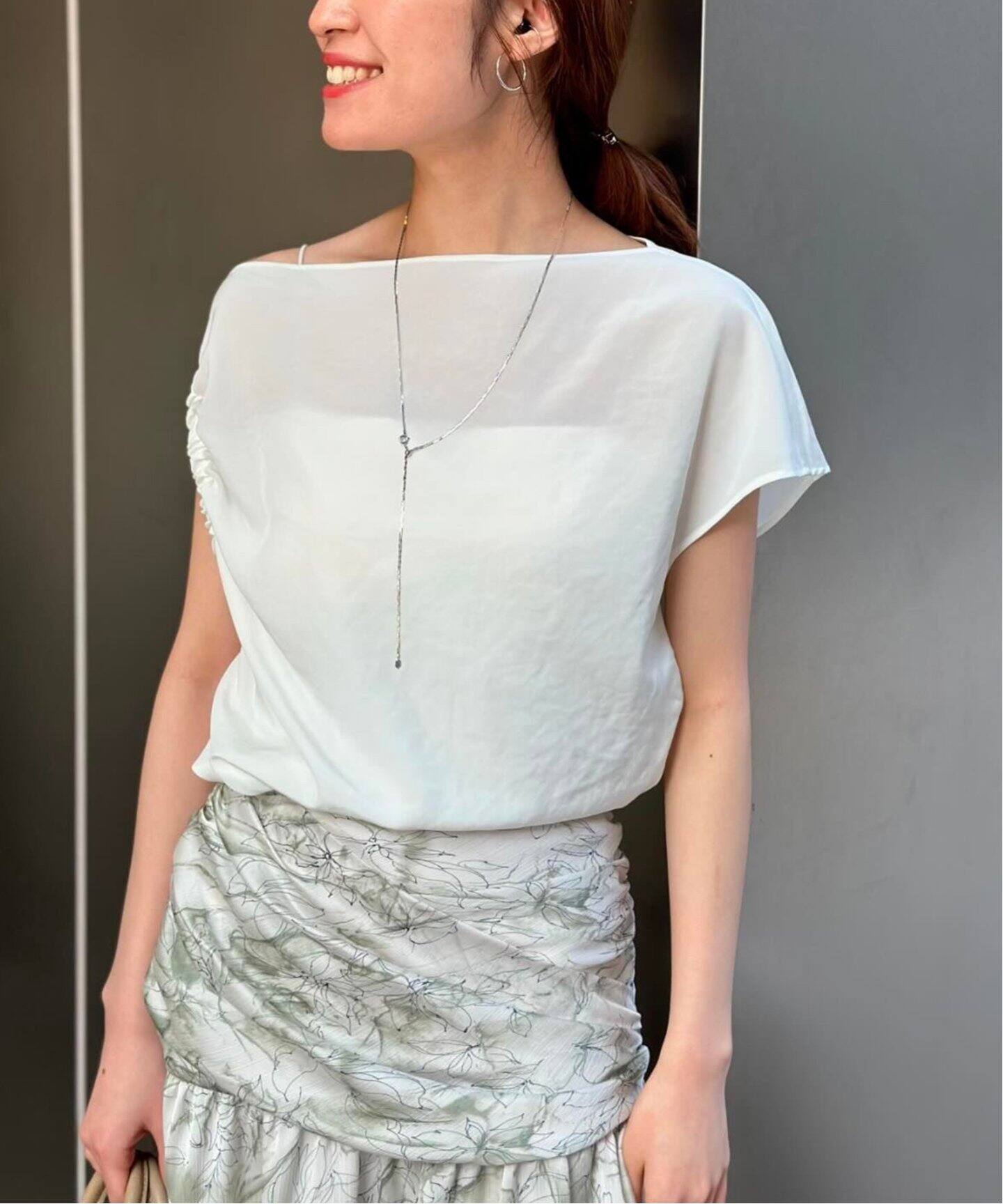 アシンメトリーノースリーブブラウス（シャツ／ブラウス）｜NOBLE  