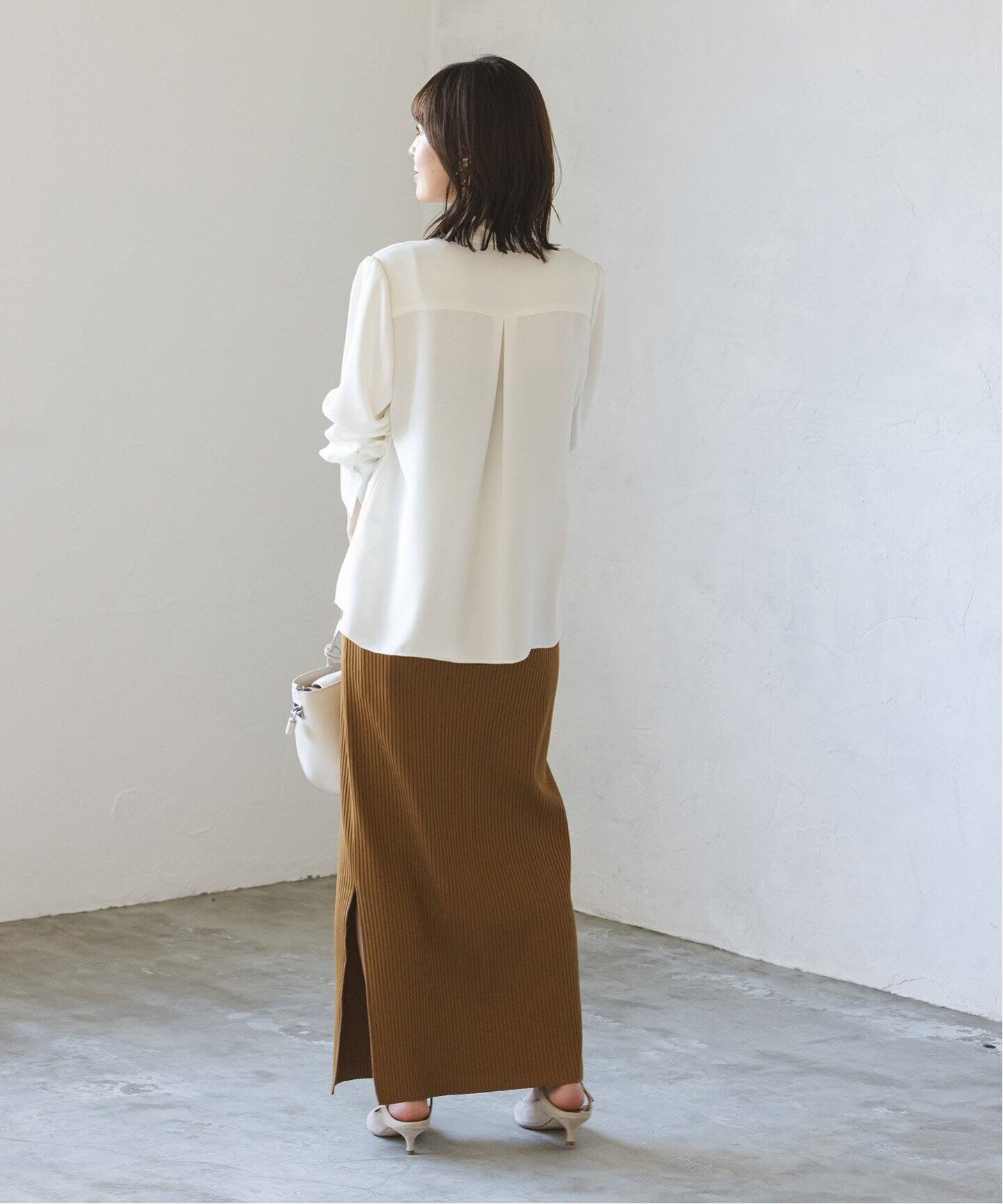 追加》アシンメトリーボウタイブラウス（シャツ／ブラウス）｜NOBLE