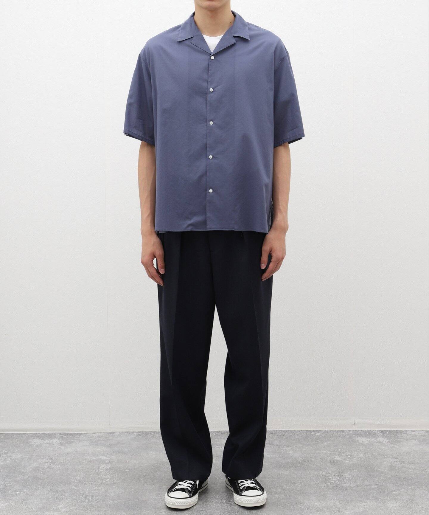 LA BOUCLE (ラブークル) Combed ローン オープンカラー シャツ（シャツ 