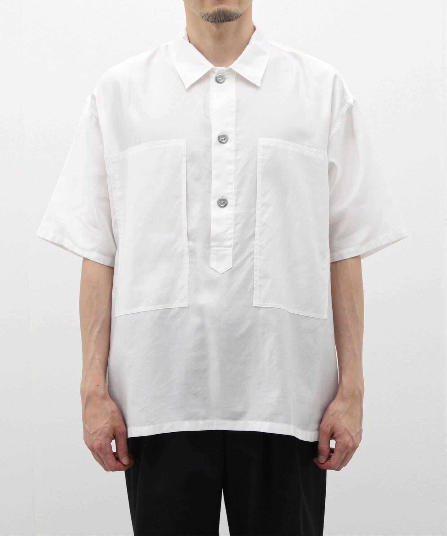 ロンハーマン EMPORIO SIRENUSE プルオーバーシャツ スーピマ ライトモールスキン プルオーバー シャツ（シャツ