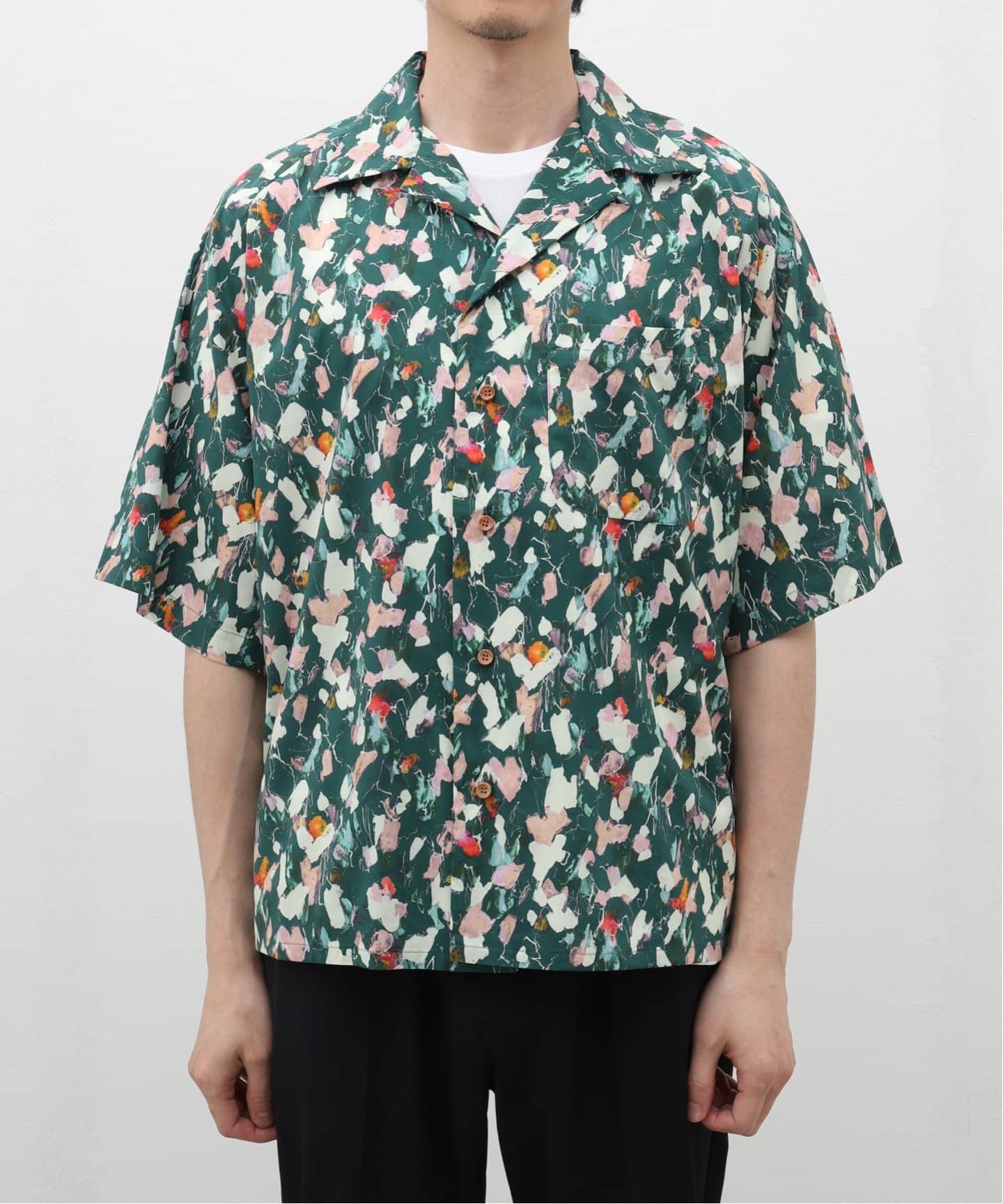 m's braque アロハシャツ SALE】m's braque (エムズ ブラック) RAGLAN SLEEVE ALOHA