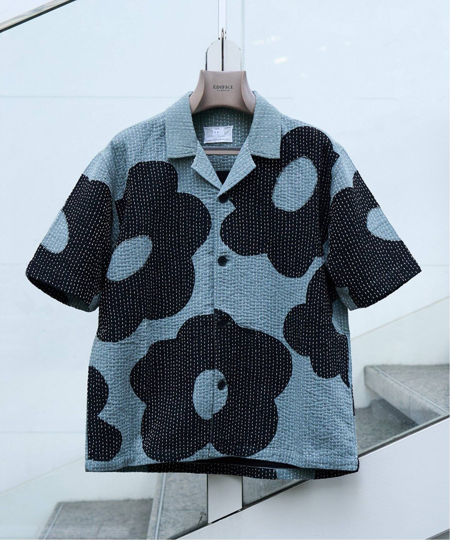 mii (ミイ) for BOUCLE BIG FLOWER カンタオープンカラーシャツ 