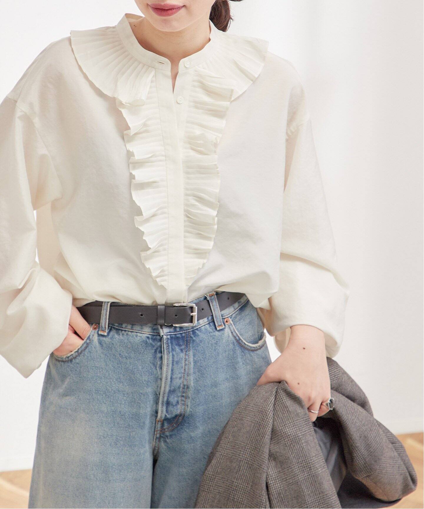 プリーツフリルブラウス（シャツ／ブラウス）｜JOURNAL STANDARD L