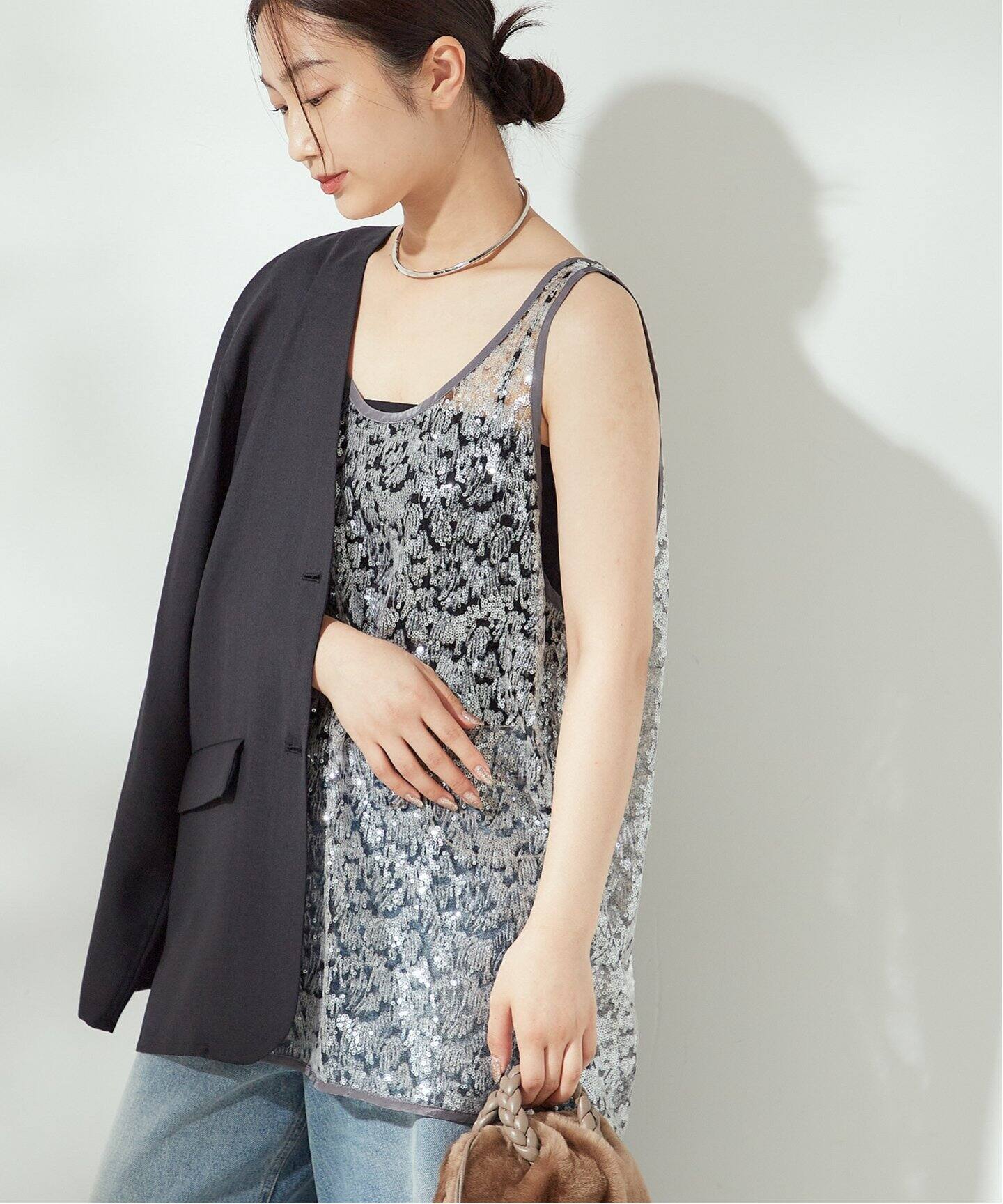スパンコールタンクトップ（タンクトップ）｜JOURNAL STANDARD L 