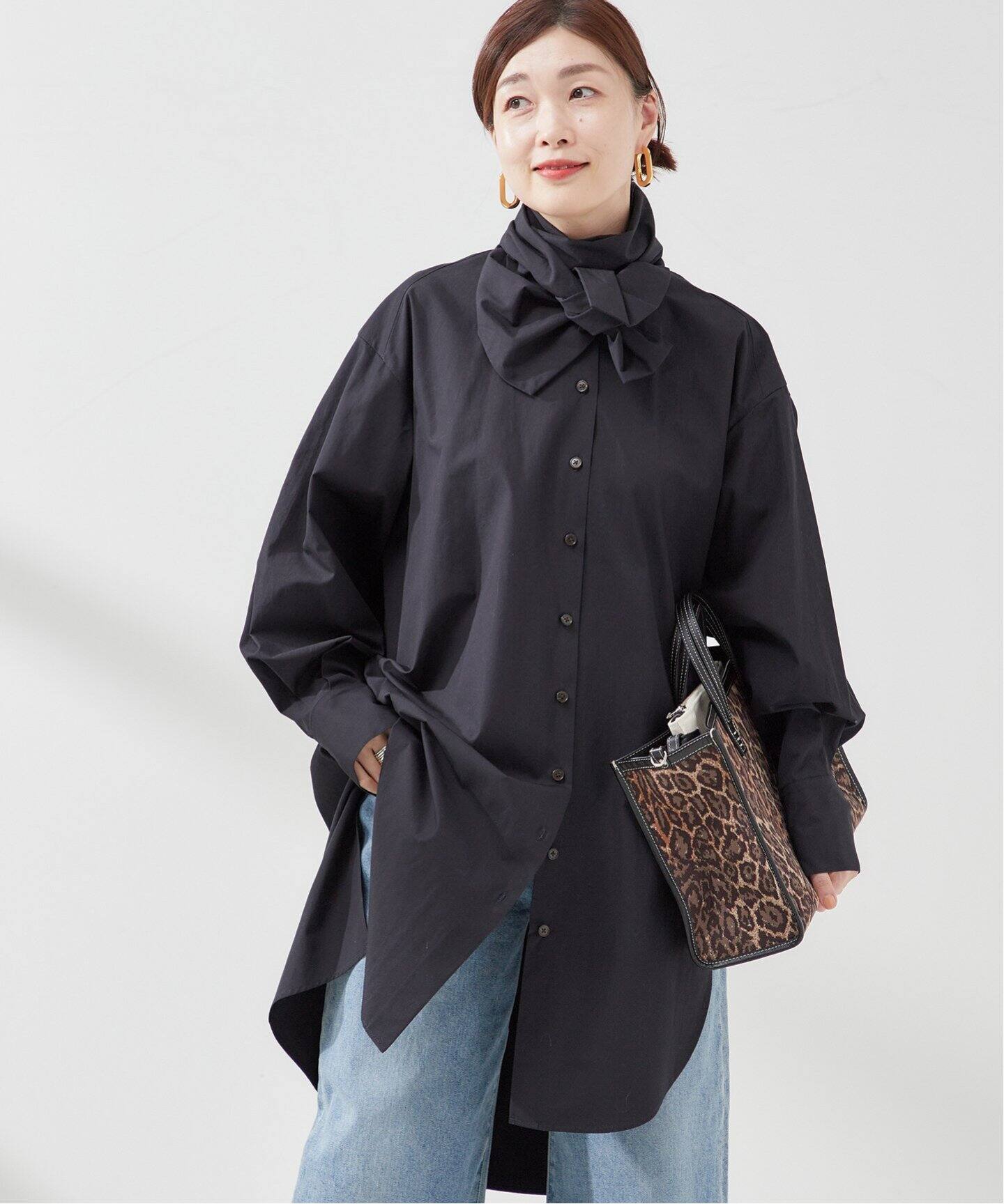 Uhr/ウーア】Scarf Big Shirt：シャツ（シャツ／ブラウス）｜JOURNAL 
